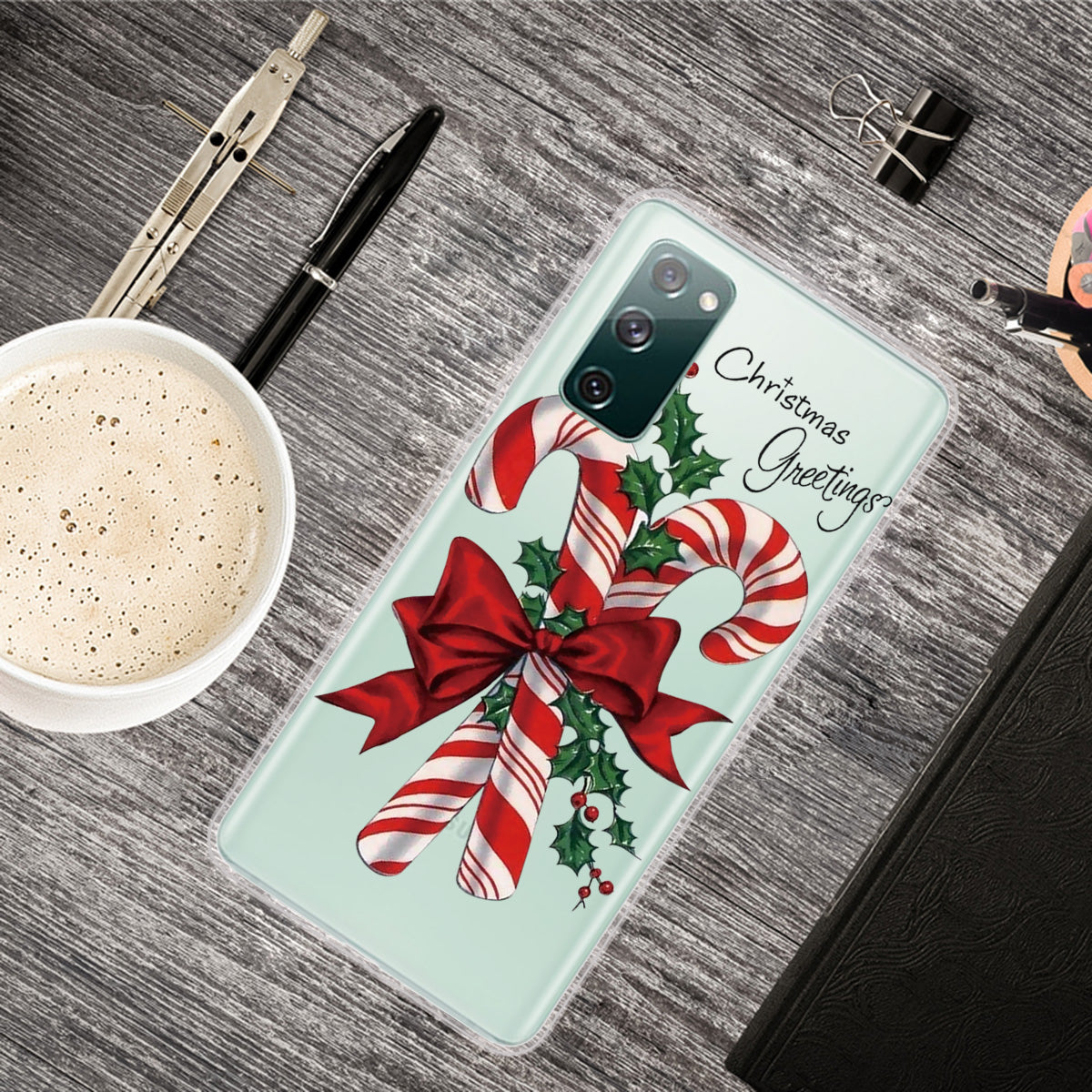 Christmas Series Pattern Printing TPU Phone Case for Samsung Galaxy S20 FE/Fan Edition/S20 FE 5G/Fan Edition 5G - Style S