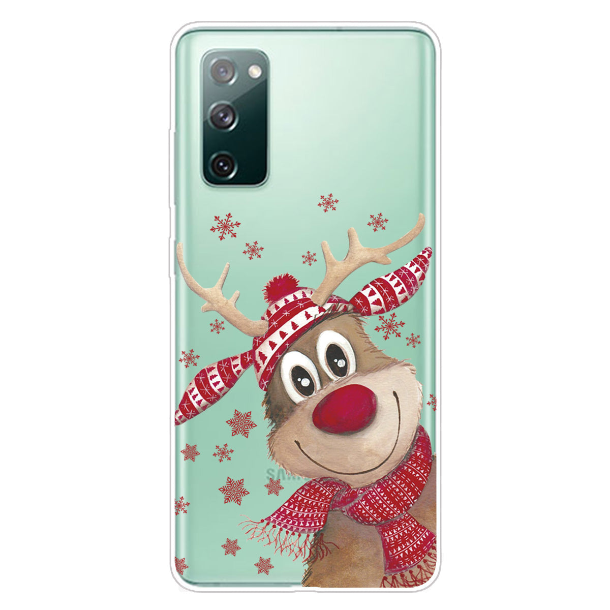 Christmas Series Pattern Printing TPU Phone Case for Samsung Galaxy S20 FE/Fan Edition/S20 FE 5G/Fan Edition 5G - Style T