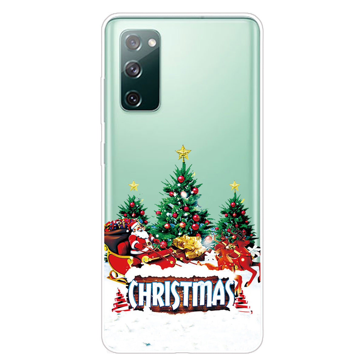 Christmas Series Pattern Printing TPU Phone Case for Samsung Galaxy S20 FE/Fan Edition/S20 FE 5G/Fan Edition 5G - Style U