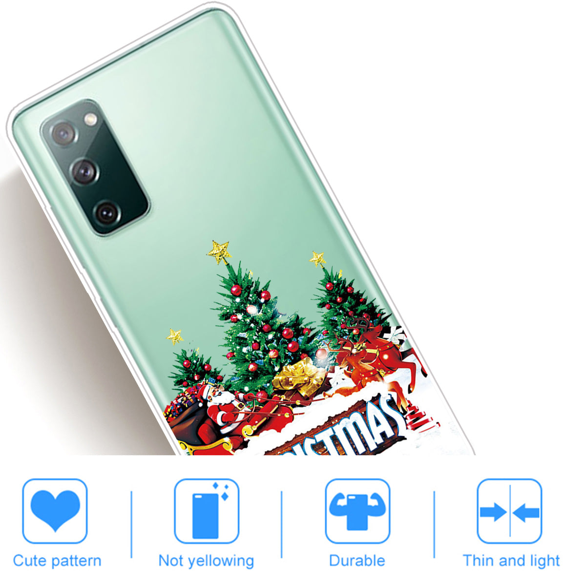 Christmas Series Pattern Printing TPU Phone Case for Samsung Galaxy S20 FE/Fan Edition/S20 FE 5G/Fan Edition 5G - Style U