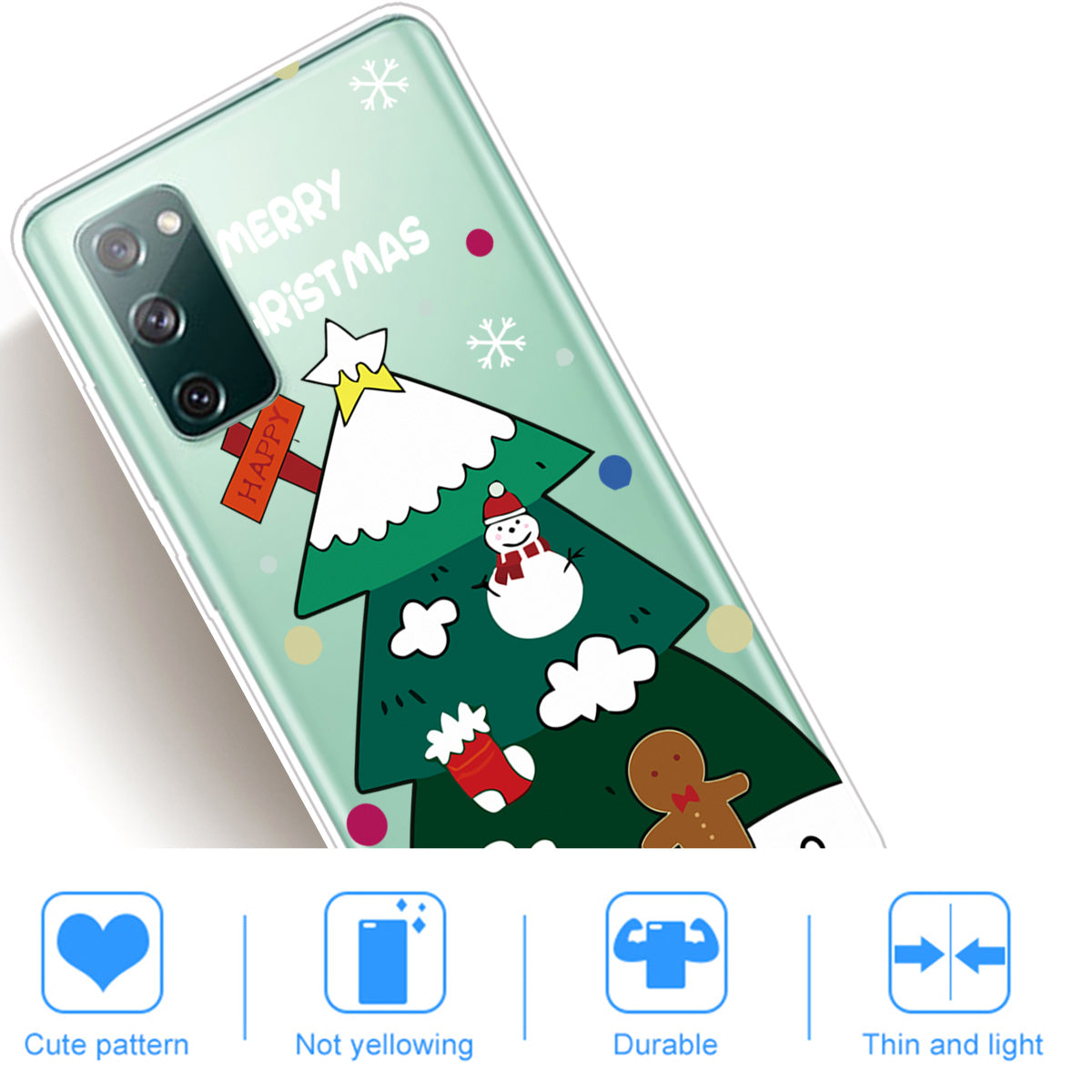 Christmas Series Pattern Printing TPU Phone Case for Samsung Galaxy S20 FE/Fan Edition/S20 FE 5G/Fan Edition 5G - Style V