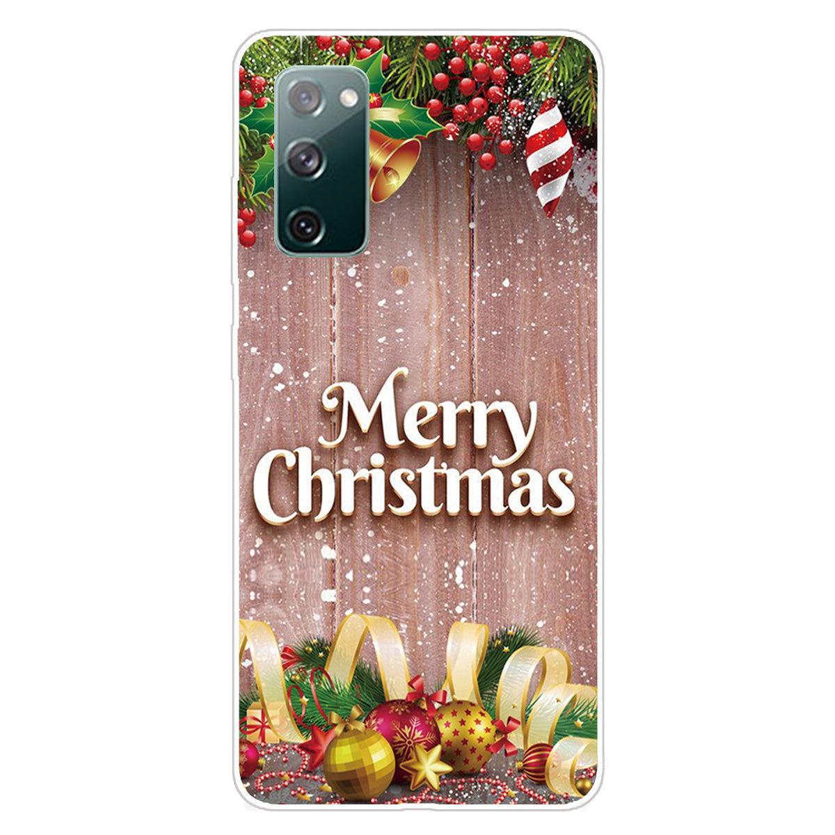 Christmas Series Pattern Printing TPU Phone Case for Samsung Galaxy S20 FE/Fan Edition/S20 FE 5G/Fan Edition 5G - Style W