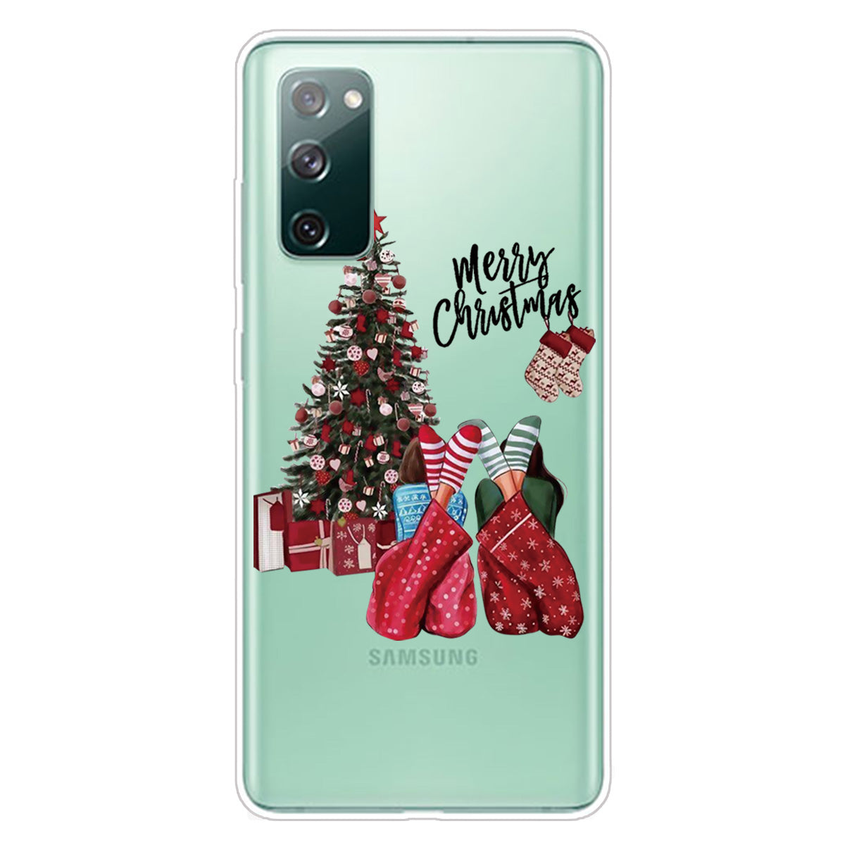 Christmas Series Pattern Printing TPU Phone Case for Samsung Galaxy S20 FE/Fan Edition/S20 FE 5G/Fan Edition 5G - Style X