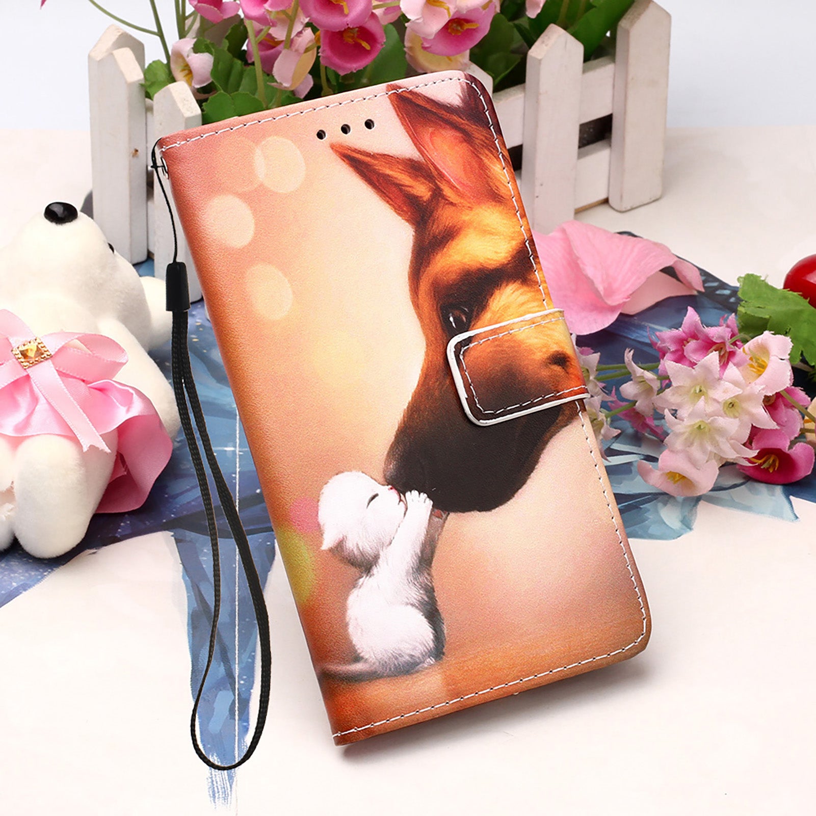 Pattern Printing Leather Wallet Stand Case for Samsung Galaxy S20 FE 4G/FE 5G/S20 Lite/S20 FE 2022 - Wolf