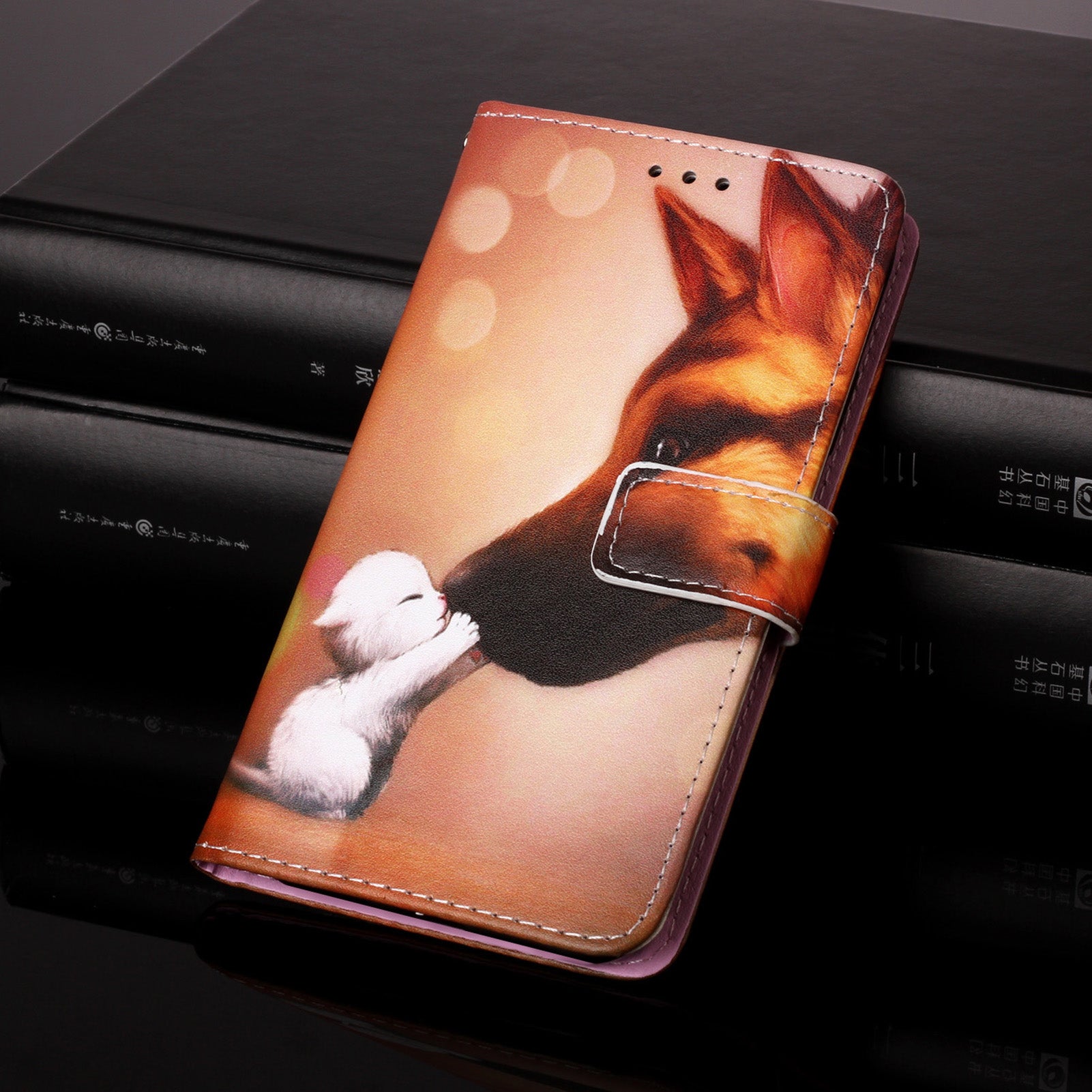 Pattern Printing Leather Wallet Stand Case for Samsung Galaxy S20 FE 4G/FE 5G/S20 Lite/S20 FE 2022 - Wolf