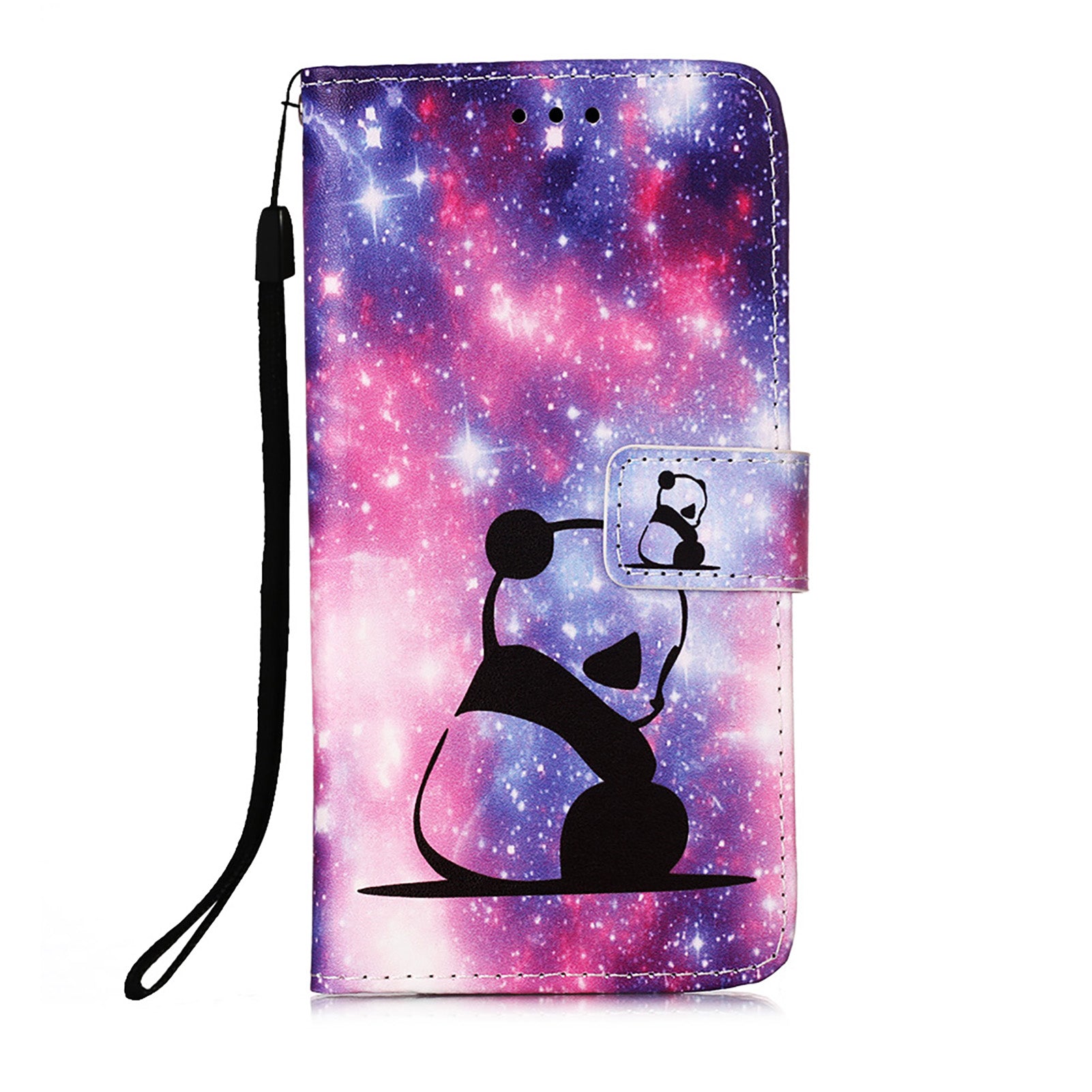 Pattern Printing Leather Wallet Stand Case for Samsung Galaxy S20 FE 4G/FE 5G/S20 Lite/S20 FE 2022 - Panda