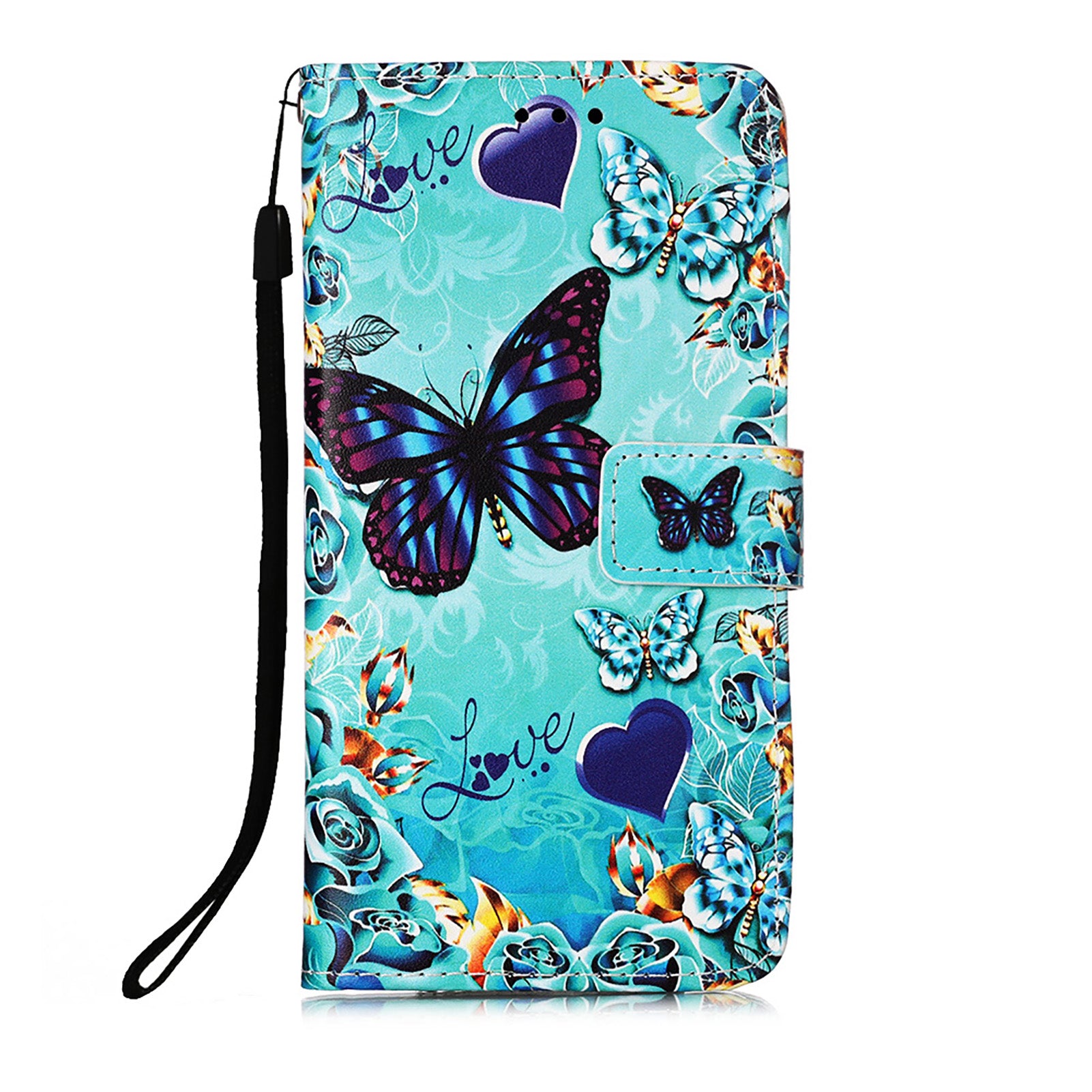 Pattern Printing Leather Wallet Stand Case for Samsung Galaxy S20 FE 4G/FE 5G/S20 Lite/S20 FE 2022 - Butterfly