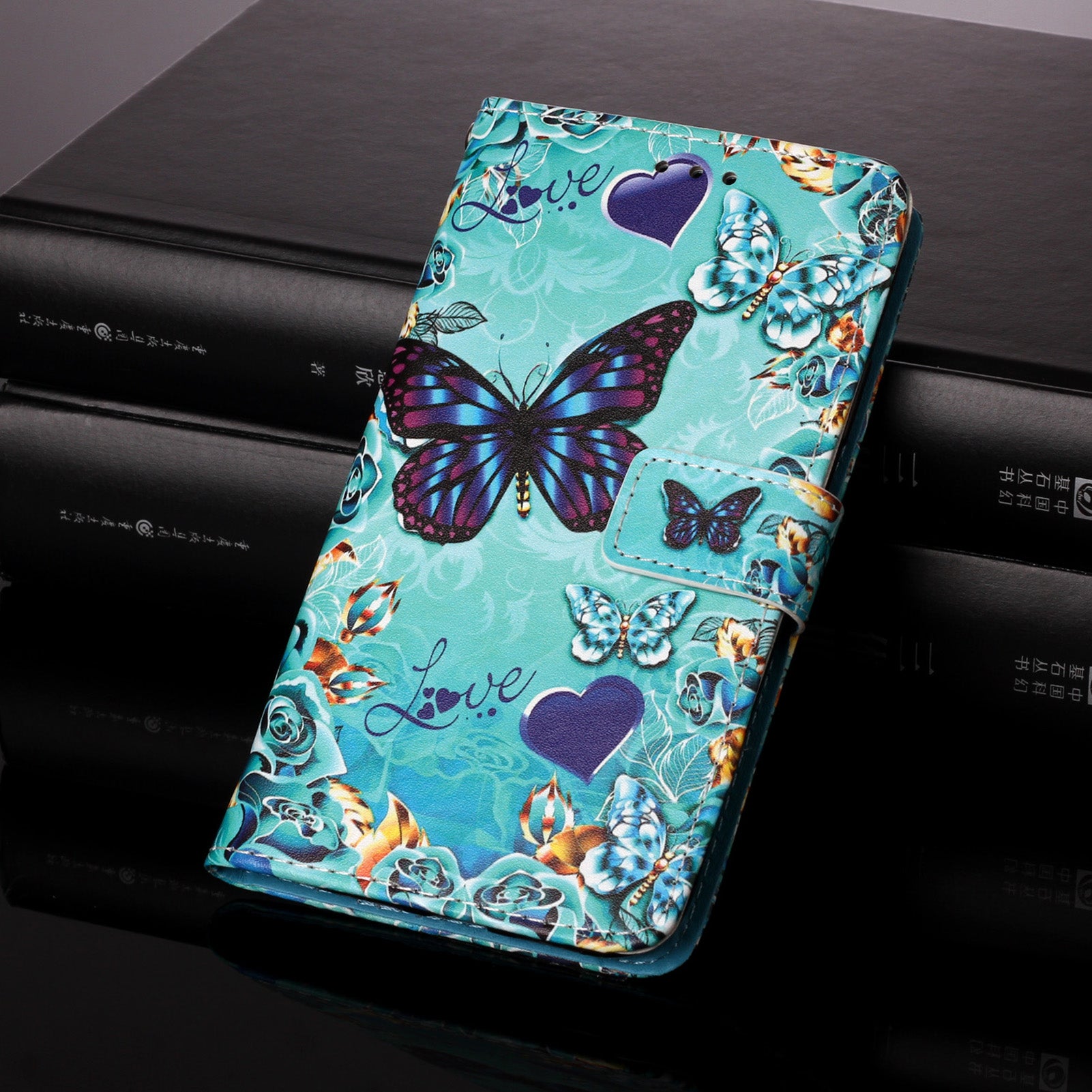 Pattern Printing Leather Wallet Stand Case for Samsung Galaxy S20 FE 4G/FE 5G/S20 Lite/S20 FE 2022 - Butterfly