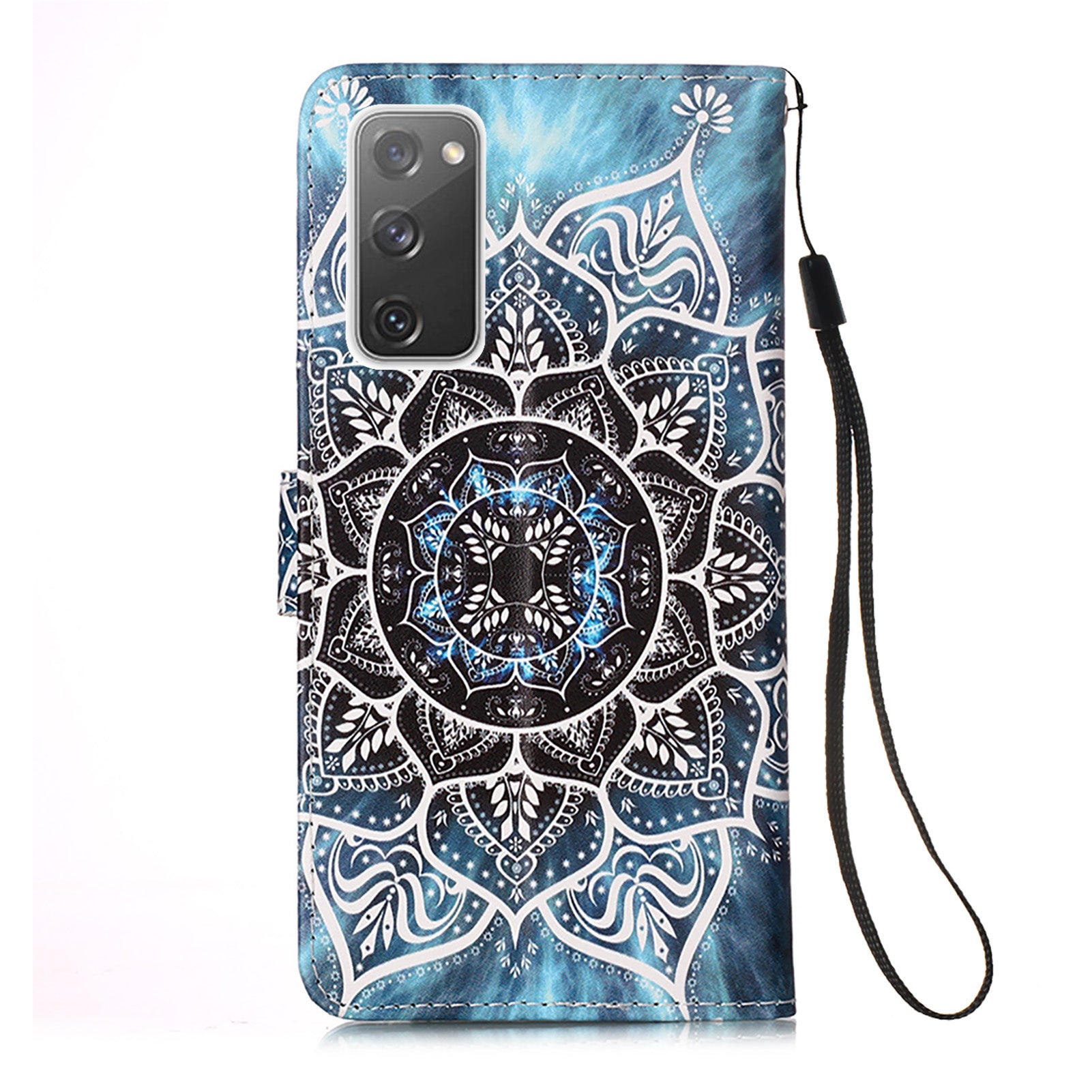 Pattern Printing Leather Wallet Stand Case for Samsung Galaxy S20 FE 4G/FE 5G/S20 Lite/S20 FE 2022 - Flower Pattern