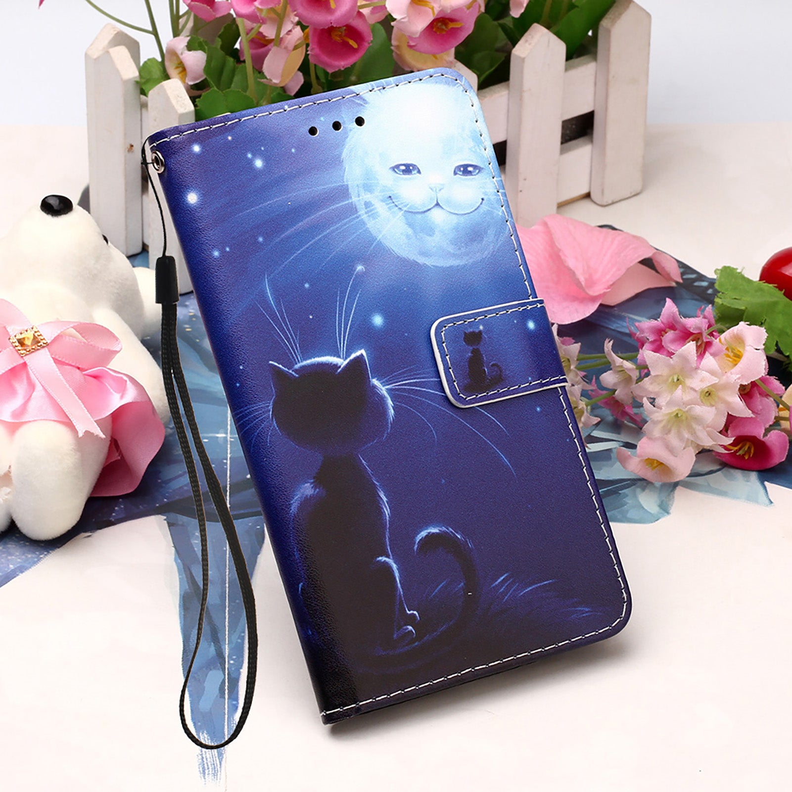 Pattern Printing Leather Wallet Stand Case for Samsung Galaxy S20 FE 4G/FE 5G/S20 Lite/S20 FE 2022 - Lovely Cat