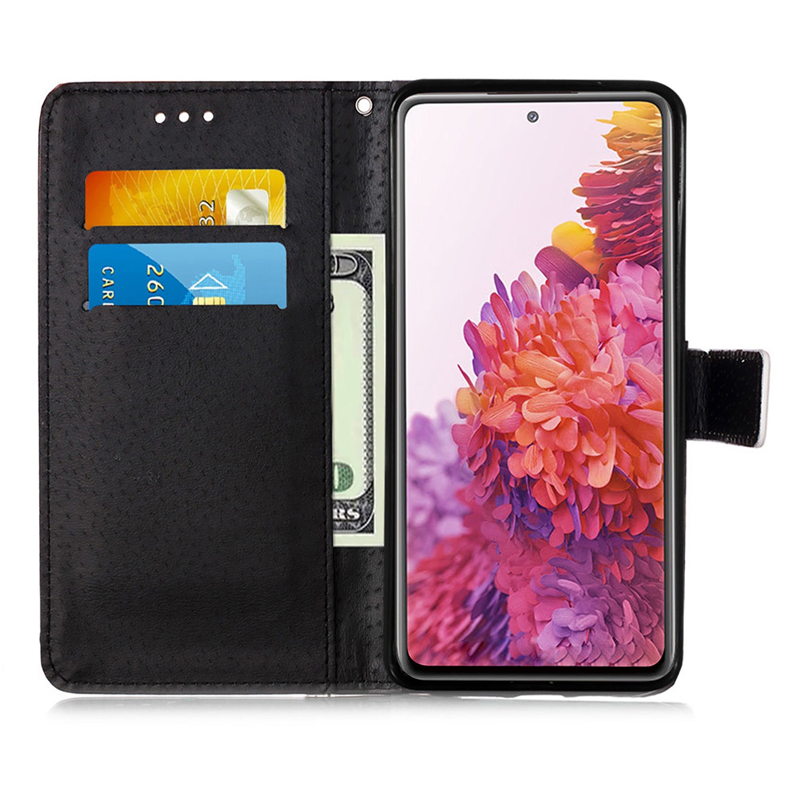 Pattern Printing Leather Wallet Stand Case for Samsung Galaxy S20 FE 4G/FE 5G/S20 Lite/S20 FE 2022 - Tiger