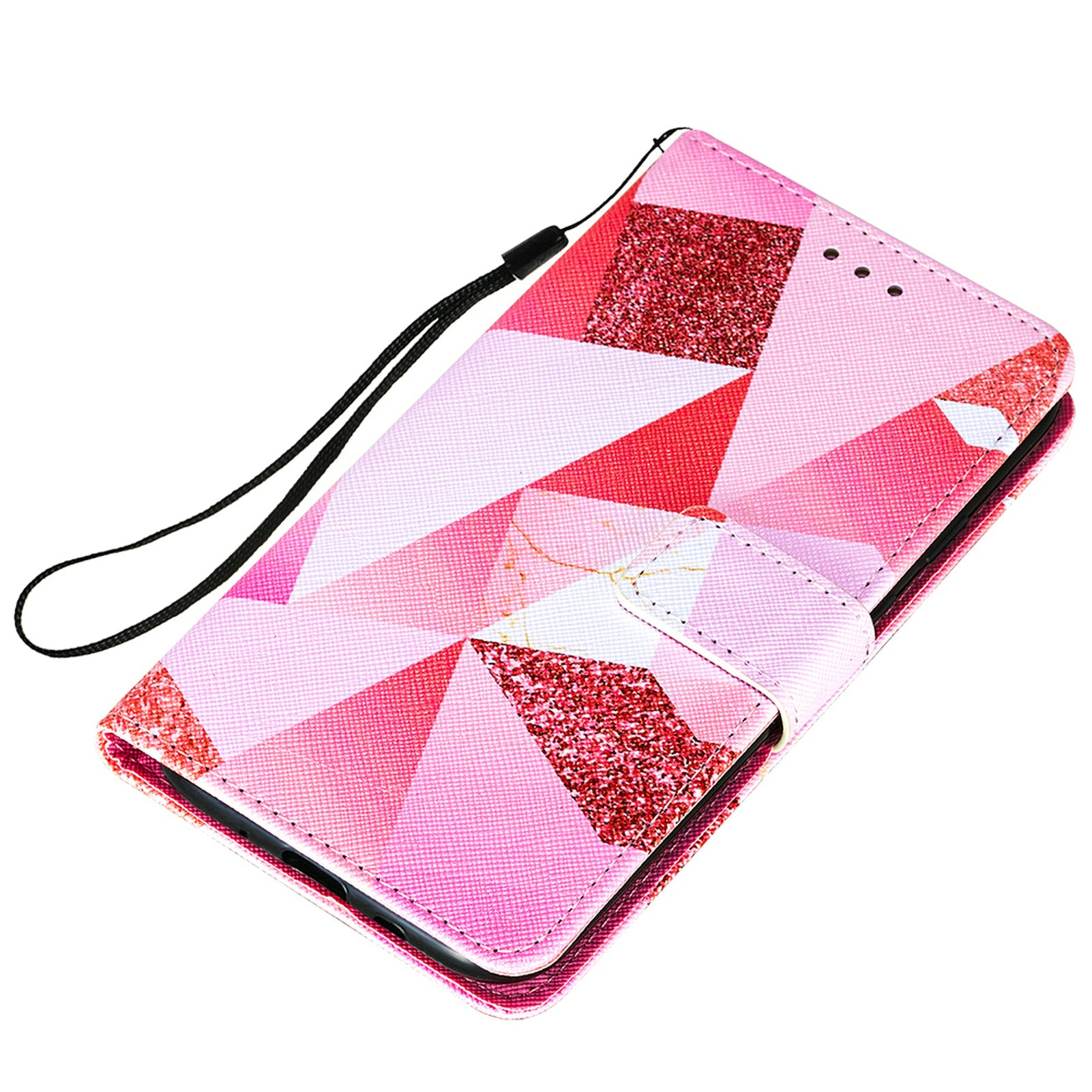 Cross Texture Pattern Printing Flip Leather Wallet Stand Cover for Samsung Galaxy S20 FE 4G/FE 5G/S20 Lite/S20 FE 2022 - Pink