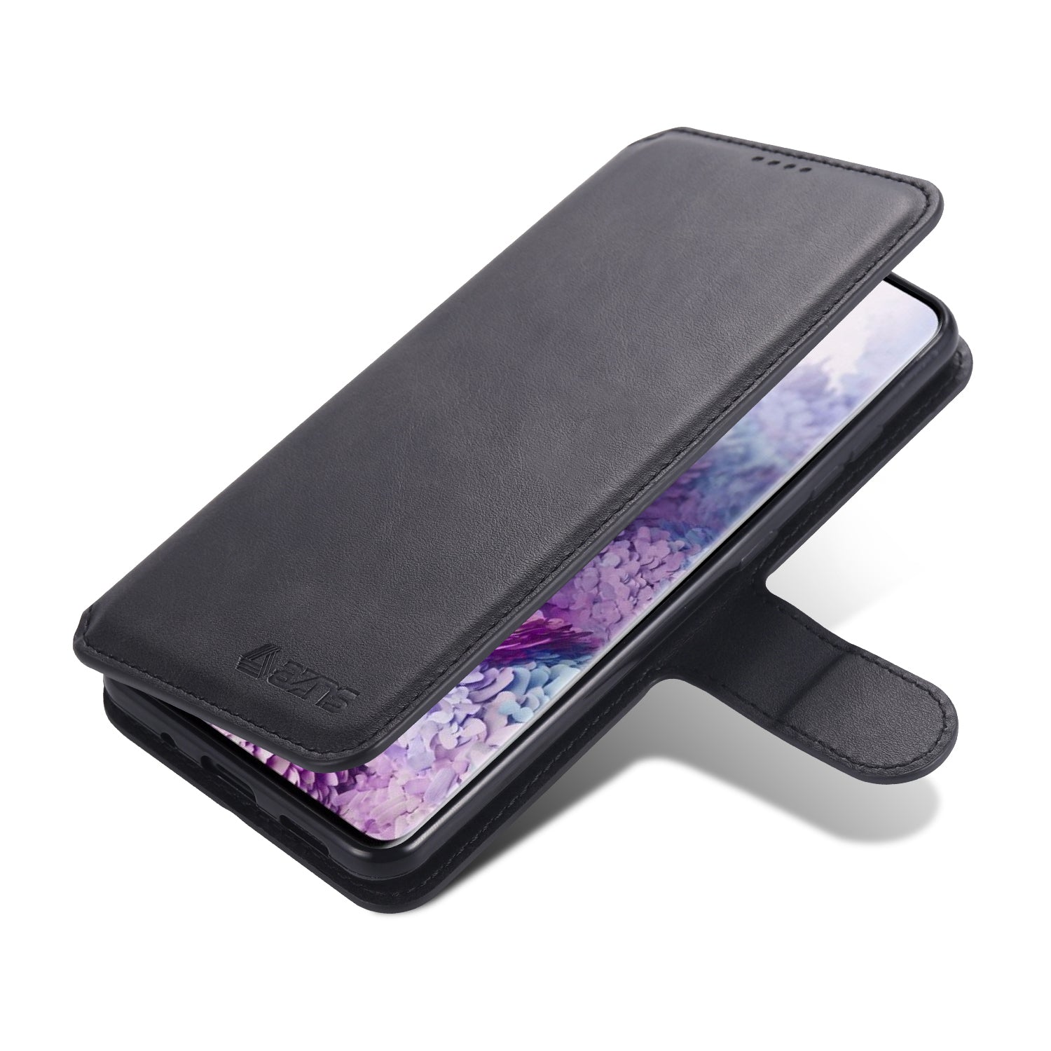 AZNS Wallet Leather Stand Case for Samsung Galaxy S20 FE 4G/FE 5G/S20 Lite/S20 FE 2022 - Black