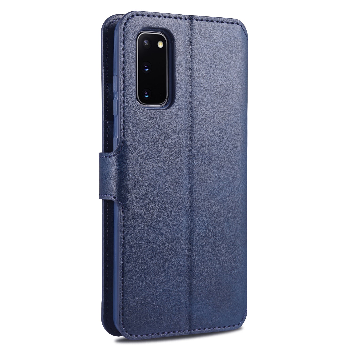 AZNS Wallet Leather Stand Case for Samsung Galaxy S20 FE 4G/FE 5G/S20 Lite/S20 FE 2022 - Blue