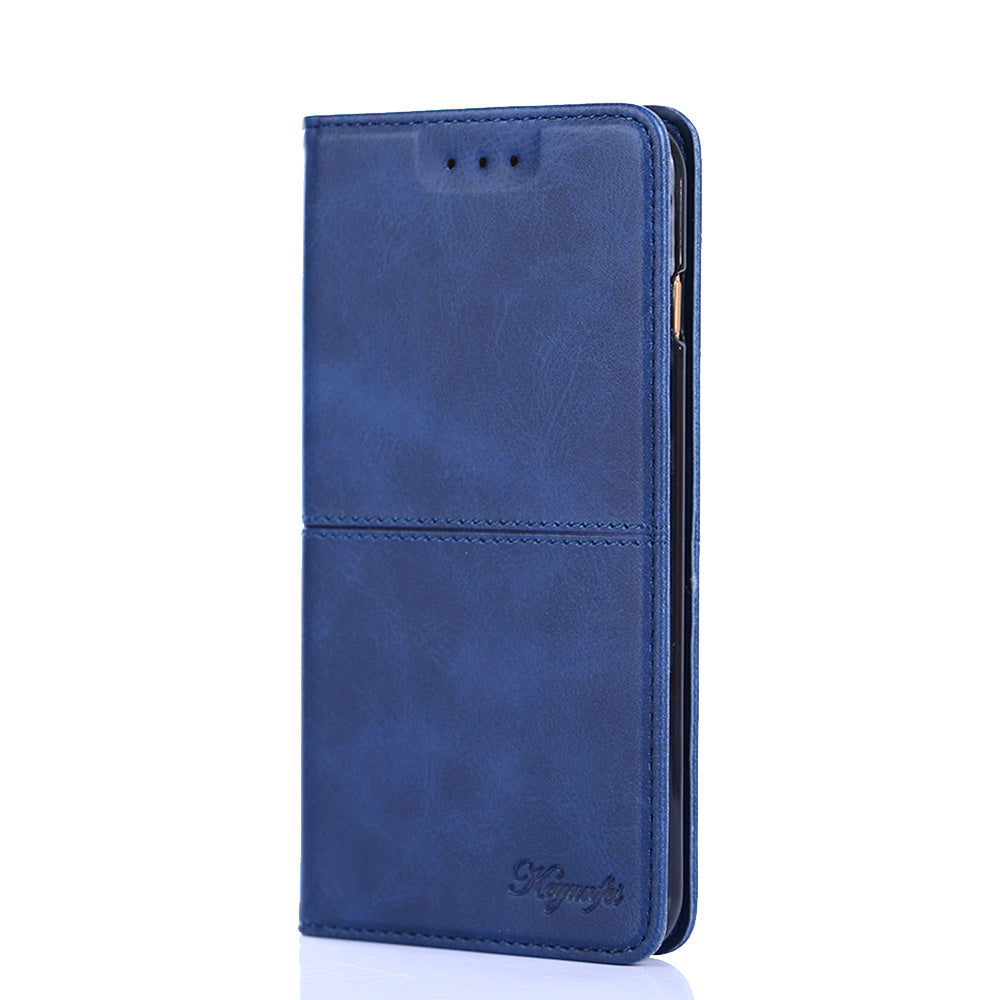 Auto-absorbed Leather Stand Case with Card Slots for Samsung Galaxy S20 FE 4G/FE 5G/S20 Lite/S20 FE 2022 - Blue