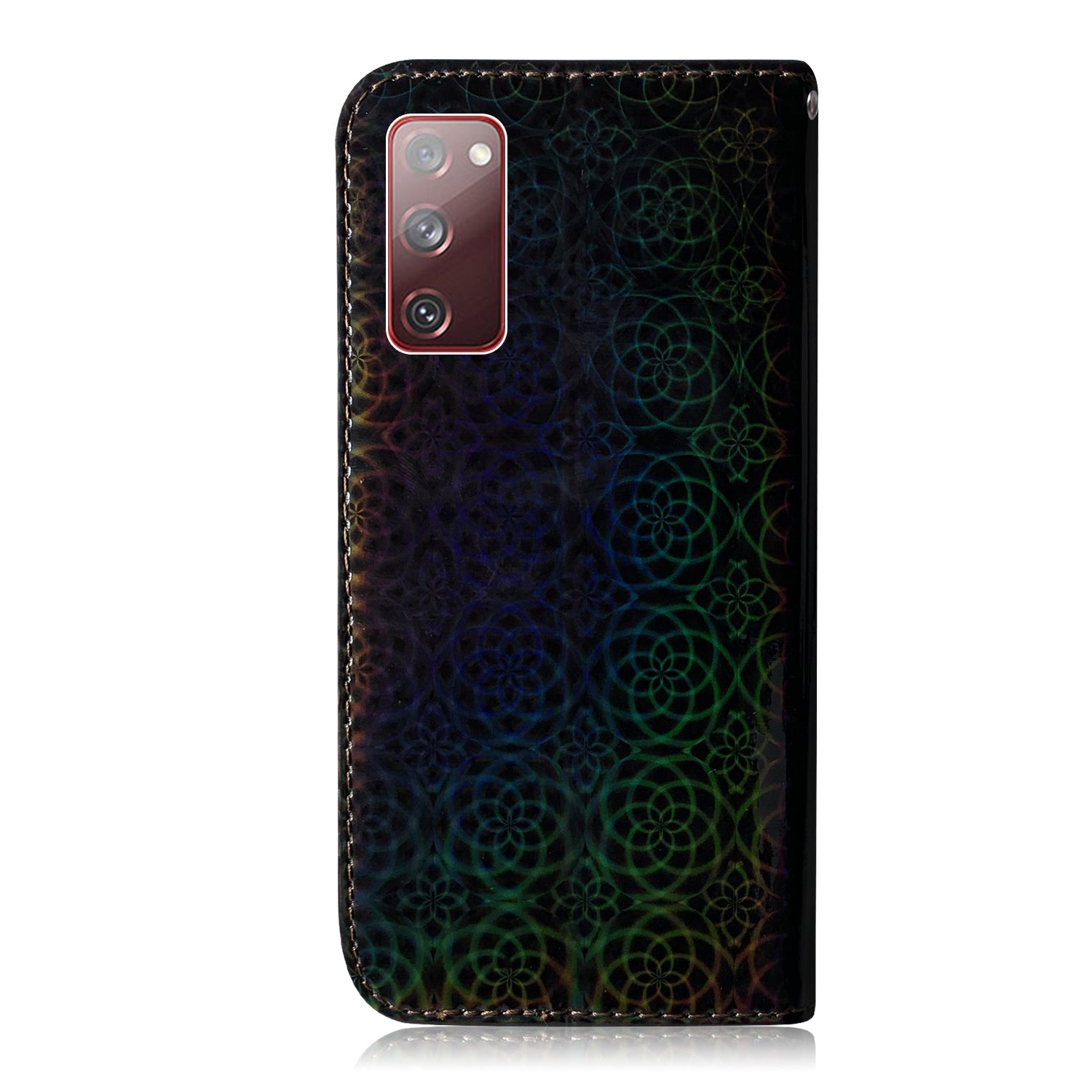 Flower Pattern Magnetic Leather Stand Case for Samsung Galaxy S20 FE/S20 Fan Edition/S20 FE 5G/S20 Fan Edition 5G/S20 Lite/S20 FE 2022 - Black