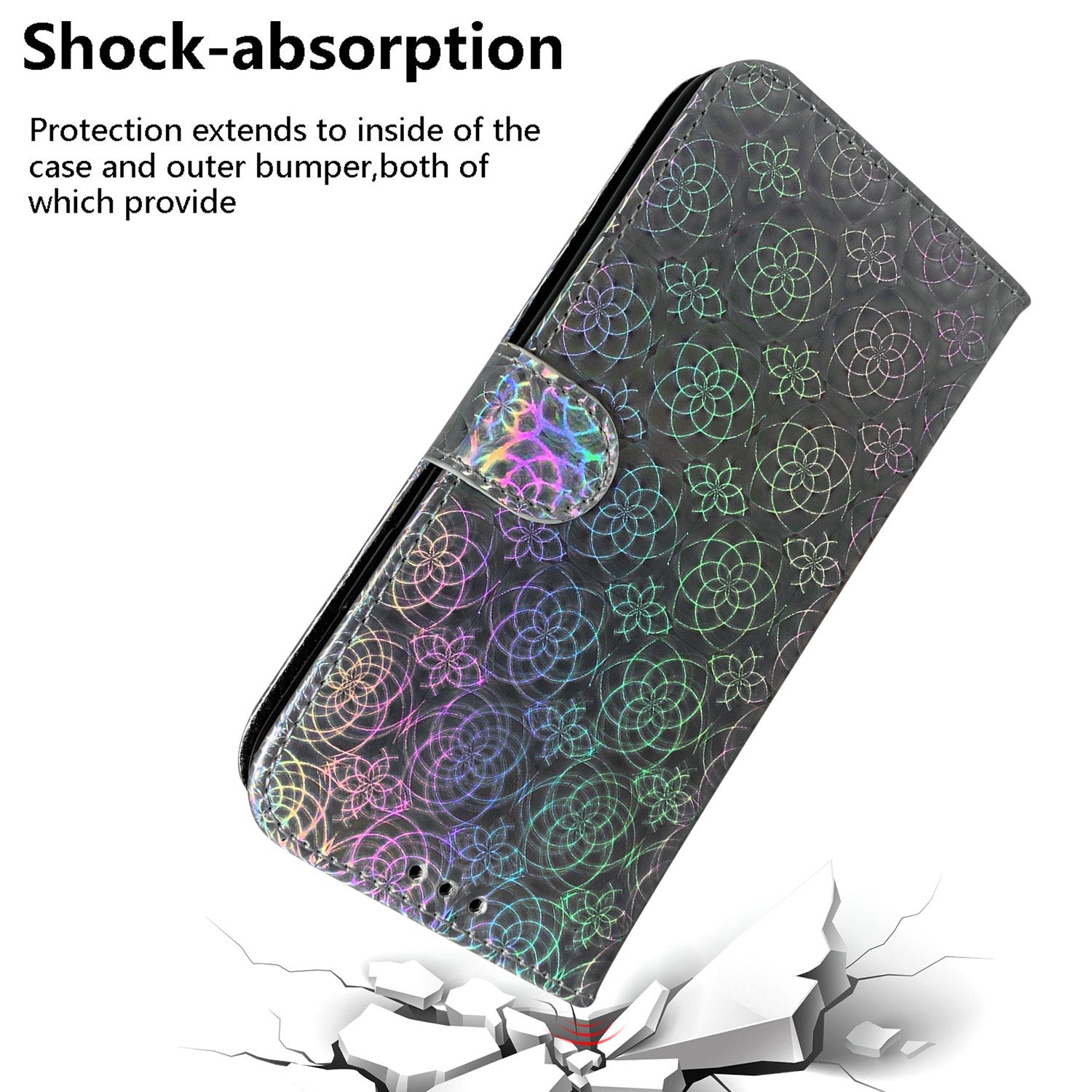 Flower Pattern Magnetic Leather Stand Case for Samsung Galaxy S20 FE/S20 Fan Edition/S20 FE 5G/S20 Fan Edition 5G/S20 Lite/S20 FE 2022 - Grey