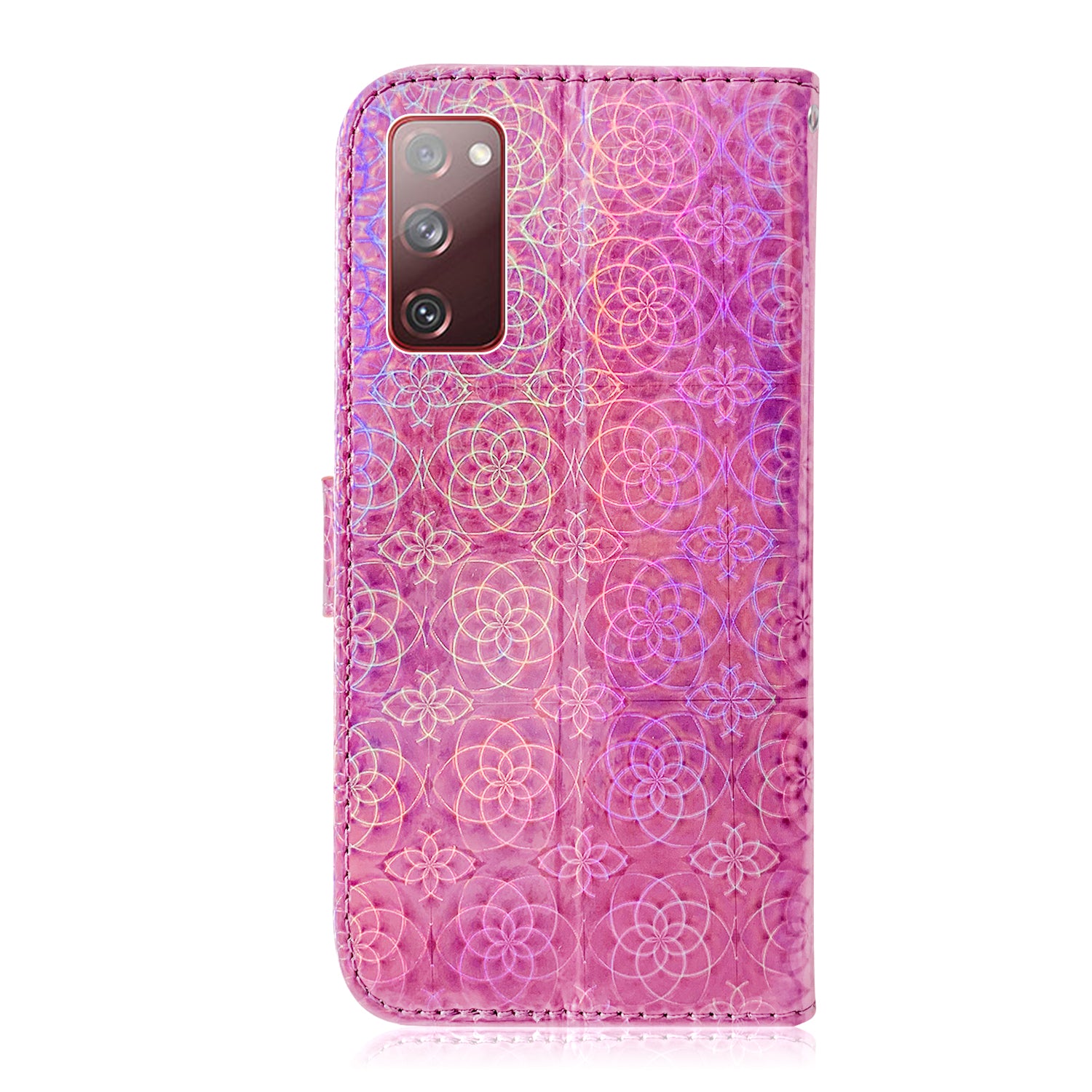 Flower Pattern Magnetic Leather Stand Case for Samsung Galaxy S20 FE/S20 Fan Edition/S20 FE 5G/S20 Fan Edition 5G/S20 Lite/S20 FE 2022 - Pink