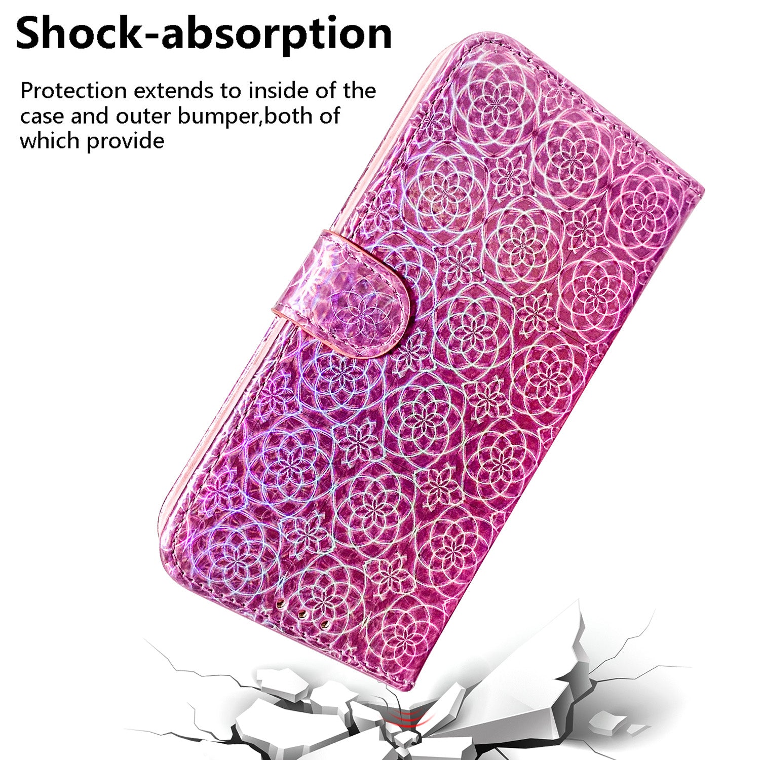 Flower Pattern Magnetic Leather Stand Case for Samsung Galaxy S20 FE/S20 Fan Edition/S20 FE 5G/S20 Fan Edition 5G/S20 Lite/S20 FE 2022 - Pink