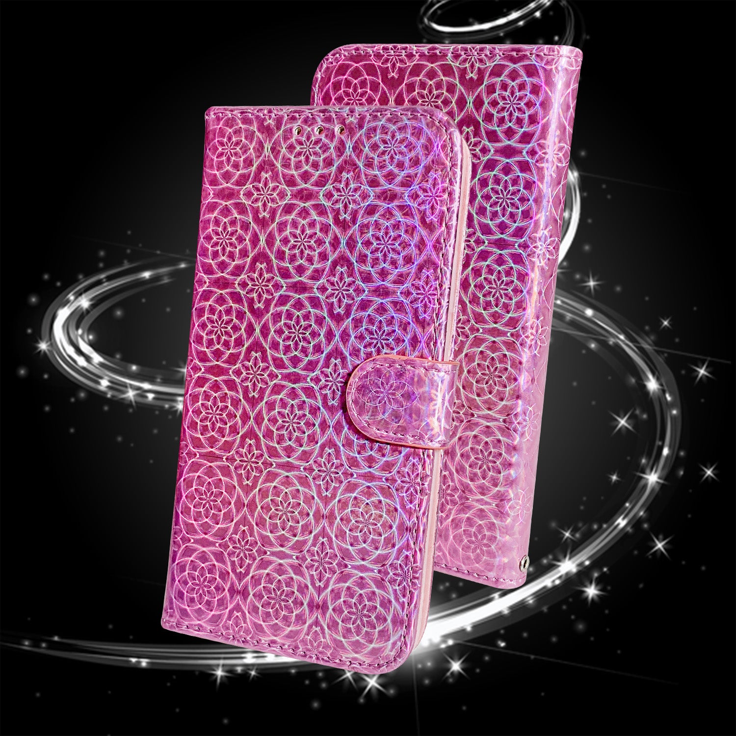 Flower Pattern Magnetic Leather Stand Case for Samsung Galaxy S20 FE/S20 Fan Edition/S20 FE 5G/S20 Fan Edition 5G/S20 Lite/S20 FE 2022 - Pink