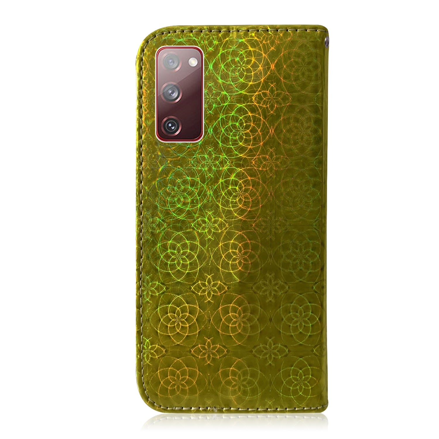 Flower Pattern Magnetic Leather Stand Case for Samsung Galaxy S20 FE/S20 Fan Edition/S20 FE 5G/S20 Fan Edition 5G/S20 Lite/S20 FE 2022 - Green