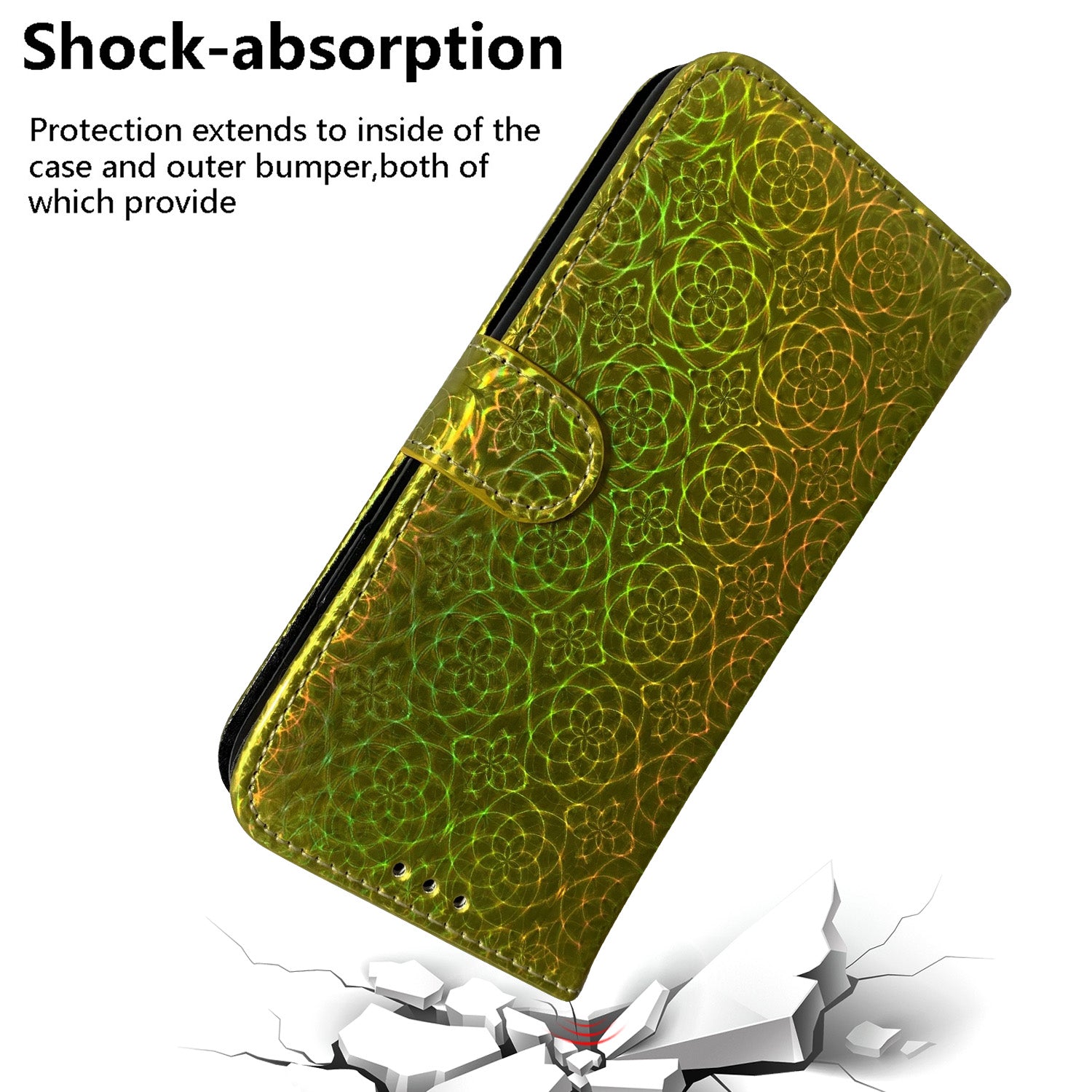 Flower Pattern Magnetic Leather Stand Case for Samsung Galaxy S20 FE/S20 Fan Edition/S20 FE 5G/S20 Fan Edition 5G/S20 Lite/S20 FE 2022 - Green