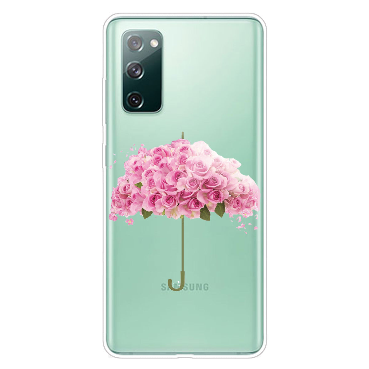 Stylish Pattern Printing TPU Case for Samsung Galaxy S20 FE/S20 Fan Edition/S20 FE 5G/S20 Fan Edition 5G/S20 Lite/S20 FE 2022 - Flower Umbrella