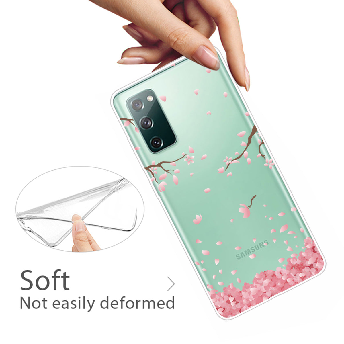 Stylish Pattern Printing TPU Case for Samsung Galaxy S20 FE/S20 Fan Edition/S20 FE 5G/S20 Fan Edition 5G/S20 Lite/S20 FE 2022 - Petals