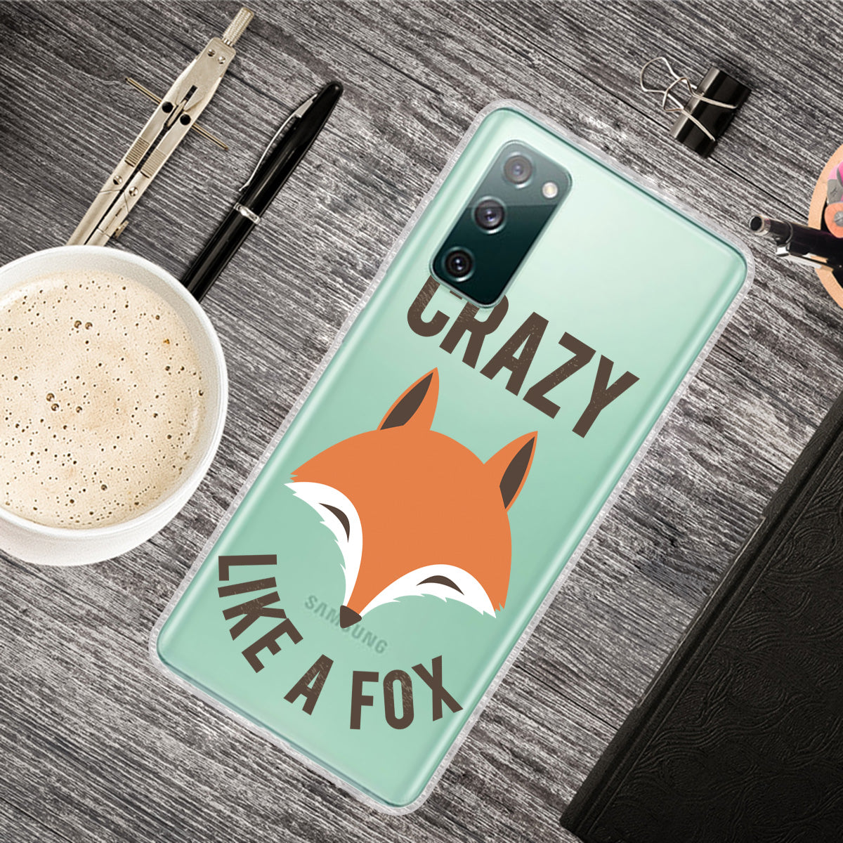 Stylish Pattern Printing TPU Case for Samsung Galaxy S20 FE/S20 Fan Edition/S20 FE 5G/S20 Fan Edition 5G/S20 Lite/S20 FE 2022 - Fox