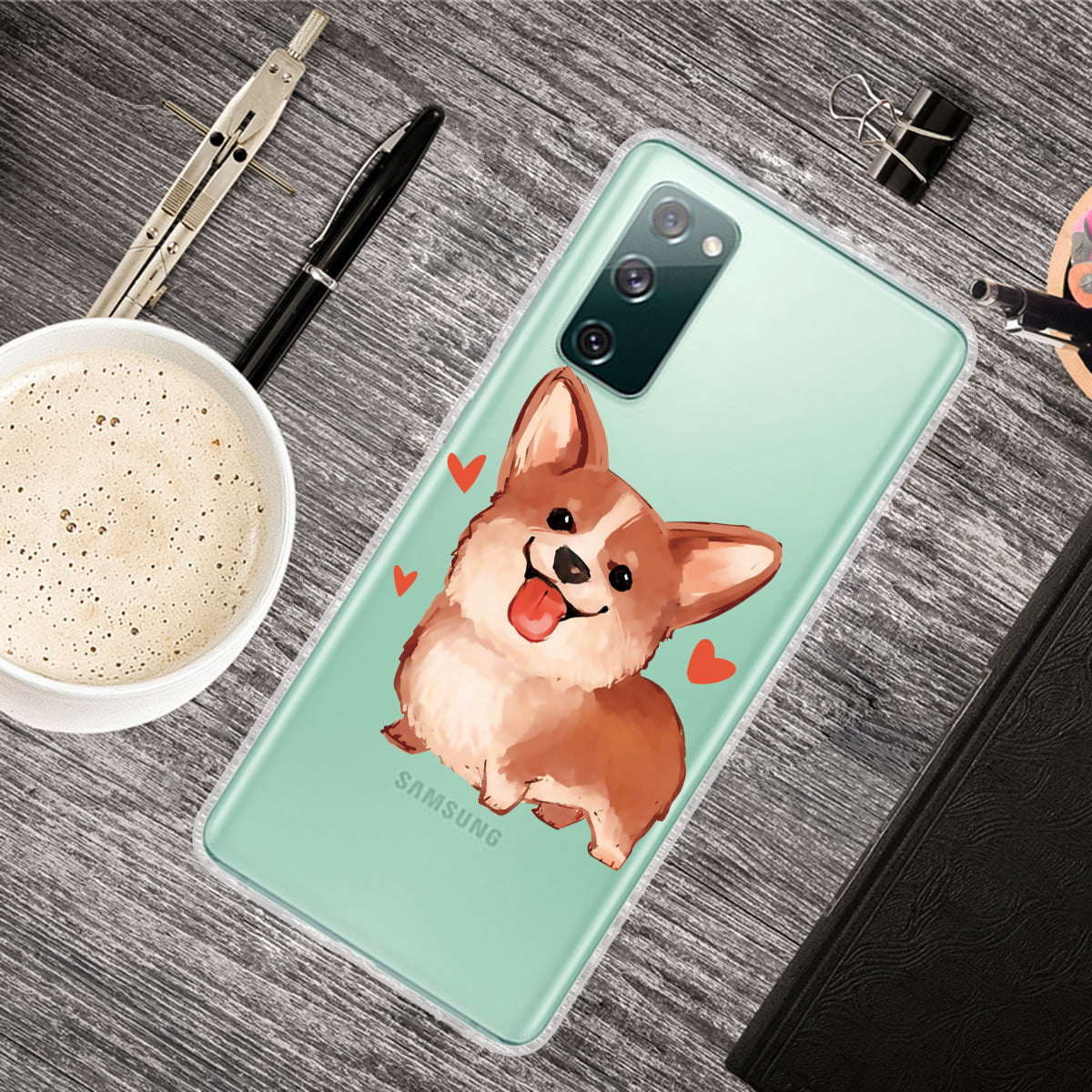 Stylish Pattern Printing TPU Case for Samsung Galaxy S20 FE/S20 Fan Edition/S20 FE 5G/S20 Fan Edition 5G/S20 Lite/S20 FE 2022 - Dog