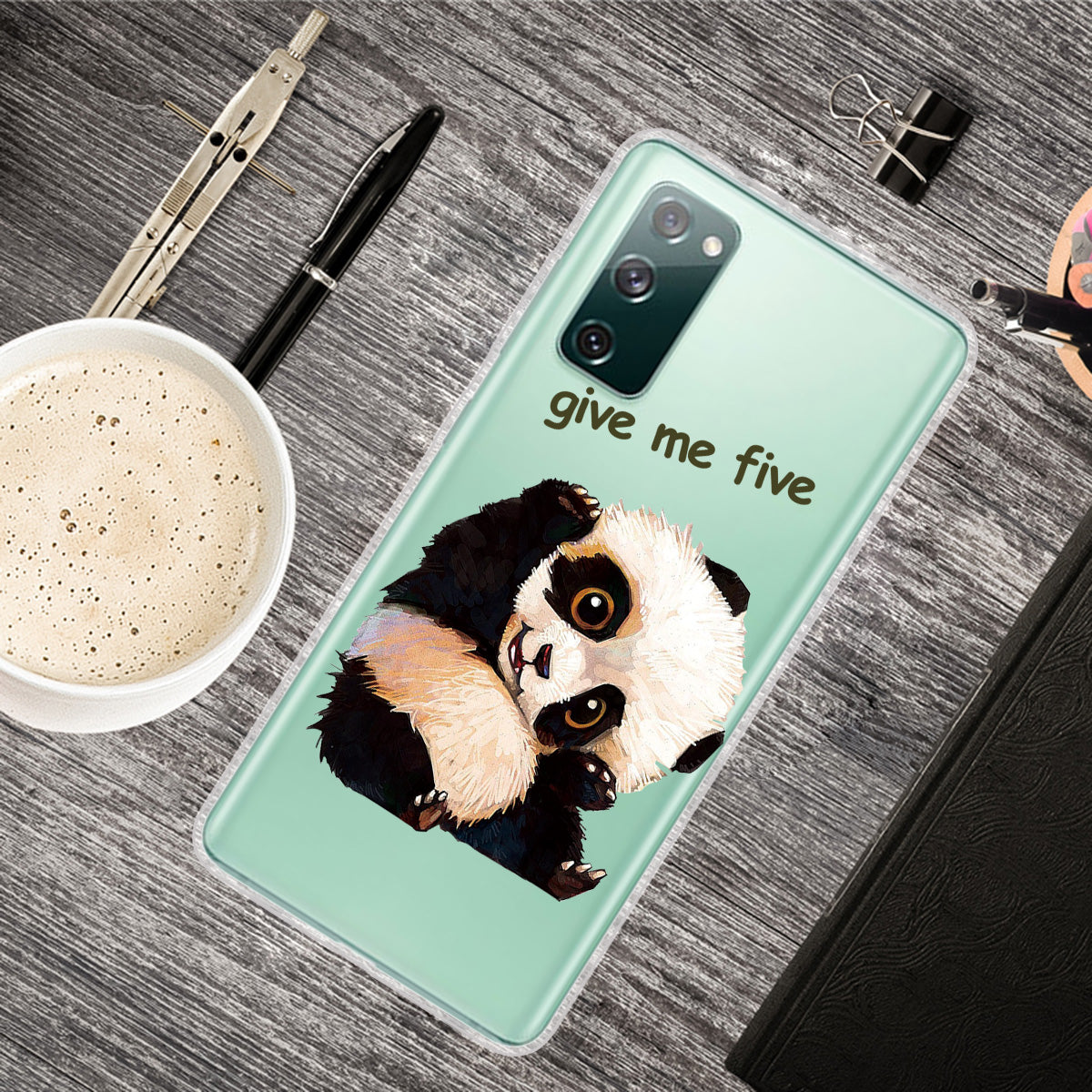 Stylish Pattern Printing TPU Case for Samsung Galaxy S20 FE/S20 Fan Edition/S20 FE 5G/S20 Fan Edition 5G/S20 Lite/S20 FE 2022 - Cute Panda