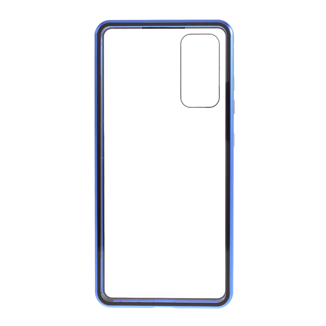 Cover for Samsung Galaxy S20 FE/S20 Fan Edition/S20 FE 5G/S20 Fan Edition 5G/S20 Lite/S20 FE 2022, All-inclusive Detachable Metal + Two-sided Tempered Glass Case (No Fingerprint Unlocked) - Blue