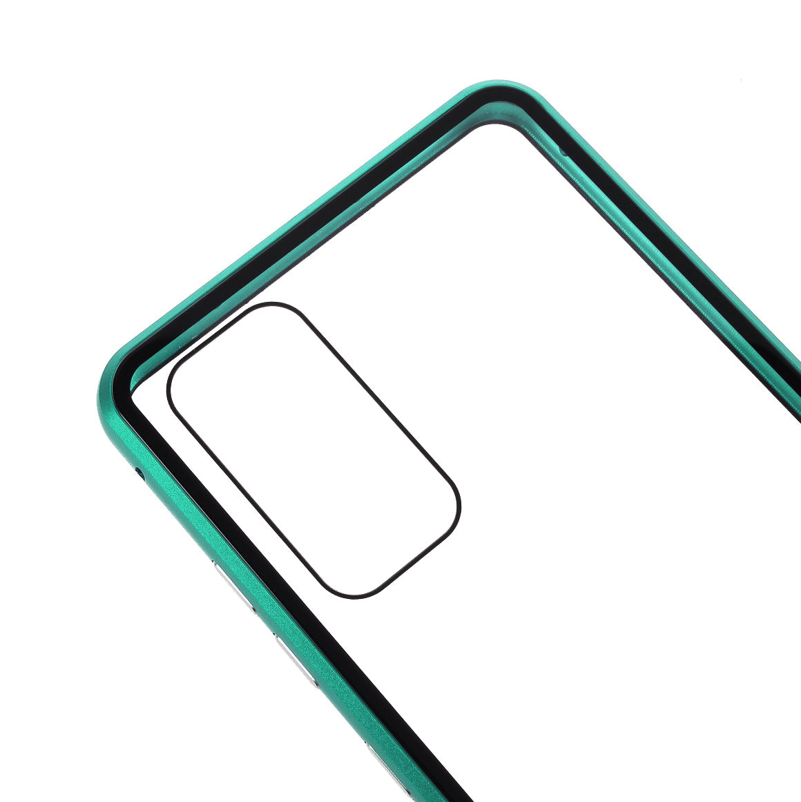 Cover for Samsung Galaxy S20 FE/S20 Fan Edition/S20 FE 5G/S20 Fan Edition 5G/S20 Lite/S20 FE 2022, All-inclusive Detachable Metal + Two-sided Tempered Glass Case (No Fingerprint Unlocked) - Green