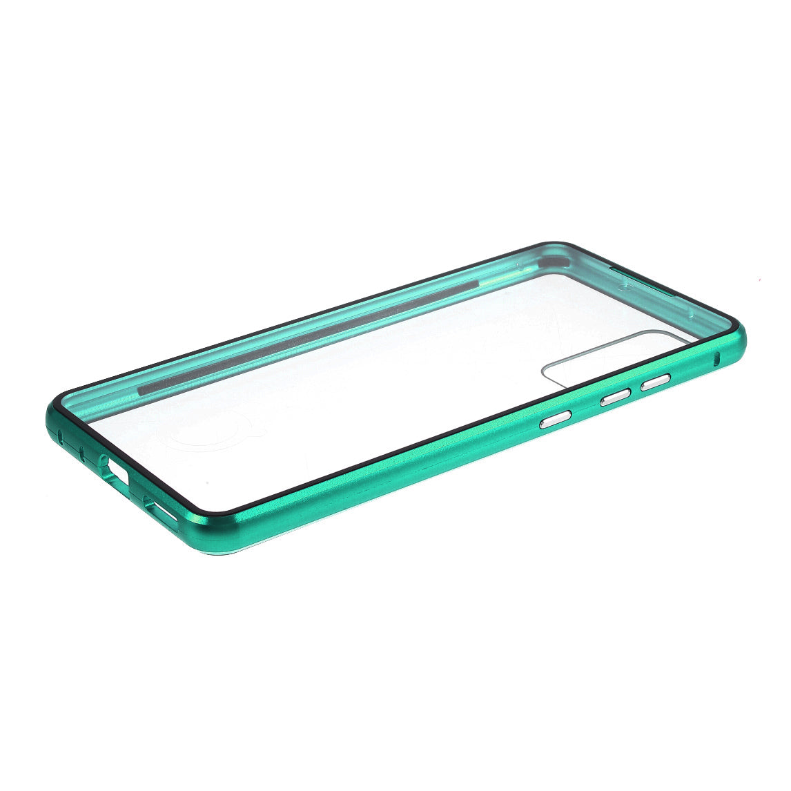 Cover for Samsung Galaxy S20 FE/S20 Fan Edition/S20 FE 5G/S20 Fan Edition 5G/S20 Lite/S20 FE 2022, All-inclusive Detachable Metal + Two-sided Tempered Glass Case (No Fingerprint Unlocked) - Green