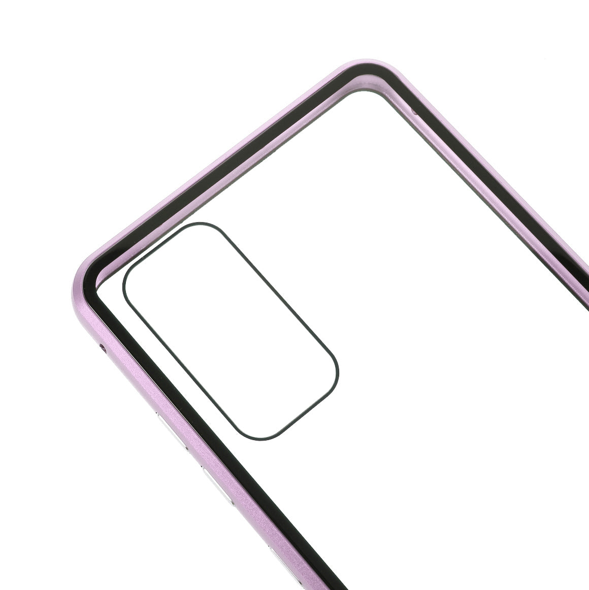 Cover for Samsung Galaxy S20 FE/S20 Fan Edition/S20 FE 5G/S20 Fan Edition 5G/S20 Lite/S20 FE 2022, All-inclusive Detachable Metal + Two-sided Tempered Glass Case (No Fingerprint Unlocked) - Purple