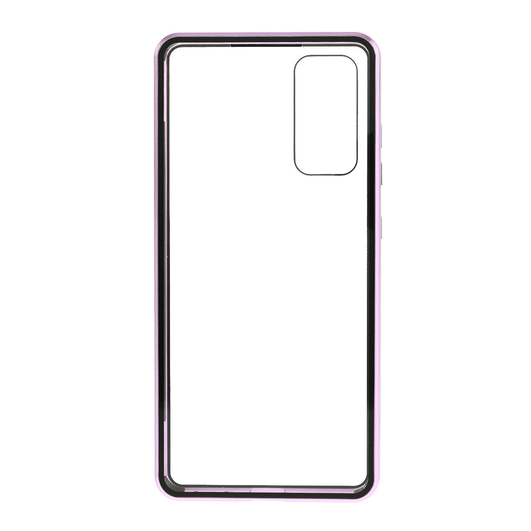 Cover for Samsung Galaxy S20 FE/S20 Fan Edition/S20 FE 5G/S20 Fan Edition 5G/S20 Lite/S20 FE 2022, All-inclusive Detachable Metal + Two-sided Tempered Glass Case (No Fingerprint Unlocked) - Purple