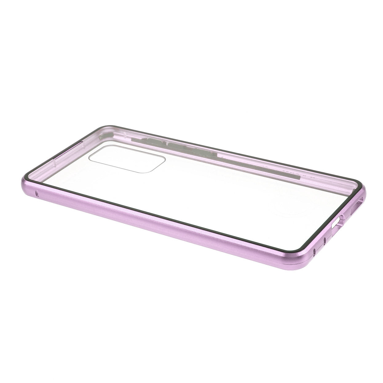 Cover for Samsung Galaxy S20 FE/S20 Fan Edition/S20 FE 5G/S20 Fan Edition 5G/S20 Lite/S20 FE 2022, All-inclusive Detachable Metal + Two-sided Tempered Glass Case (No Fingerprint Unlocked) - Purple