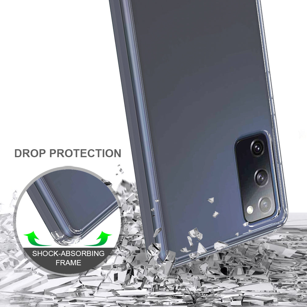 Clear Shell for Samsung Galaxy S20 FE/S20 Fan Edition/S20 FE 5G/S20 Fan Edition 5G/S20 Lite/S20 FE 2022 Anti-scratch Acrylic + TPU Cover