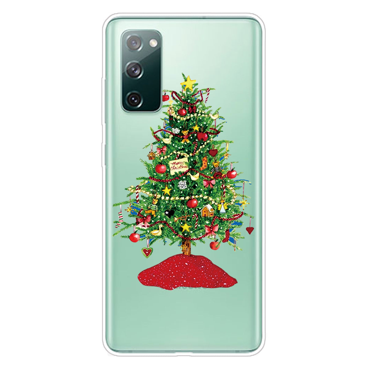 Christmas Theme Painting TPU Cell Phone Case for Samsung Galaxy S20 FE/S20 Fan Edition/S20 FE 5G/S20 Fan Edition 5G/S20 Lite - Colorful Christmas Tree