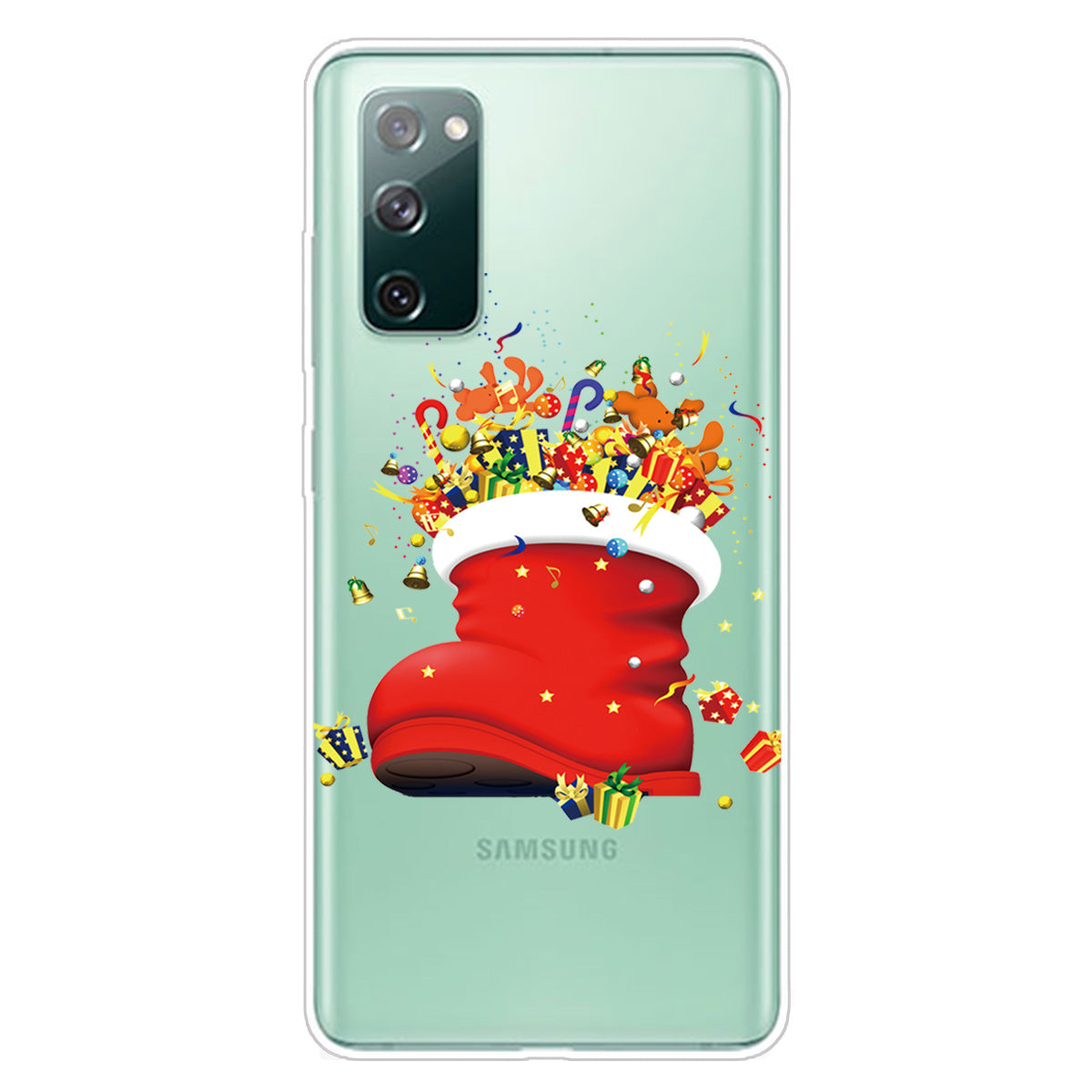 Christmas Theme Painting TPU Cell Phone Case for Samsung Galaxy S20 FE/S20 Fan Edition/S20 FE 5G/S20 Fan Edition 5G/S20 Lite - Gifts