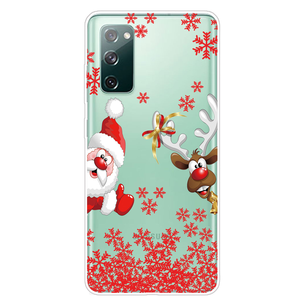 Christmas Theme Painting TPU Cell Phone Case for Samsung Galaxy S20 FE/S20 Fan Edition/S20 FE 5G/S20 Fan Edition 5G/S20 Lite - Thumb-up Santa