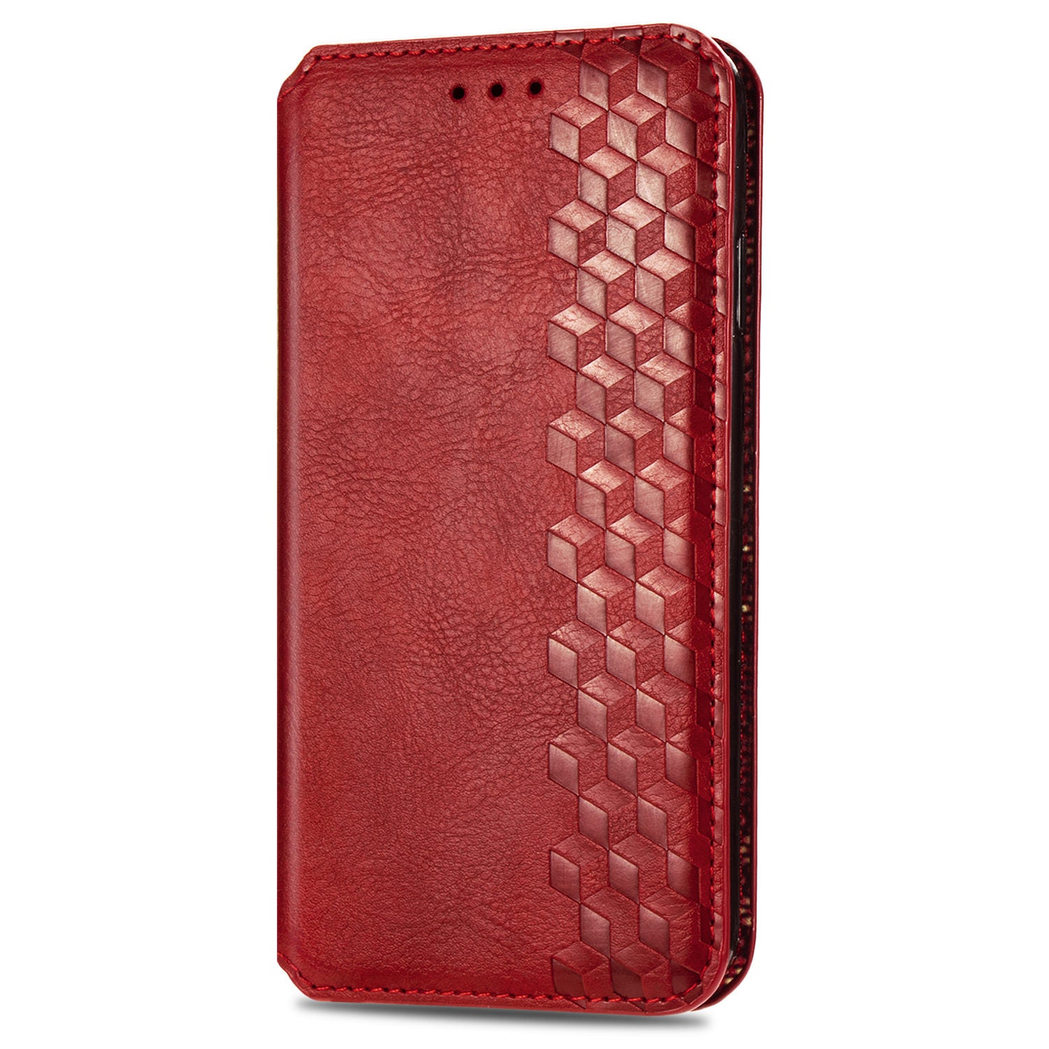 Auto-absorbed Diamond Texture PU Leather Cover for Samsung Galaxy S20 FE/S20 Fan Edition/S20 FE 5G/S20 Fan Edition 5G/S20 Lite/S20 FE 2022 - Red