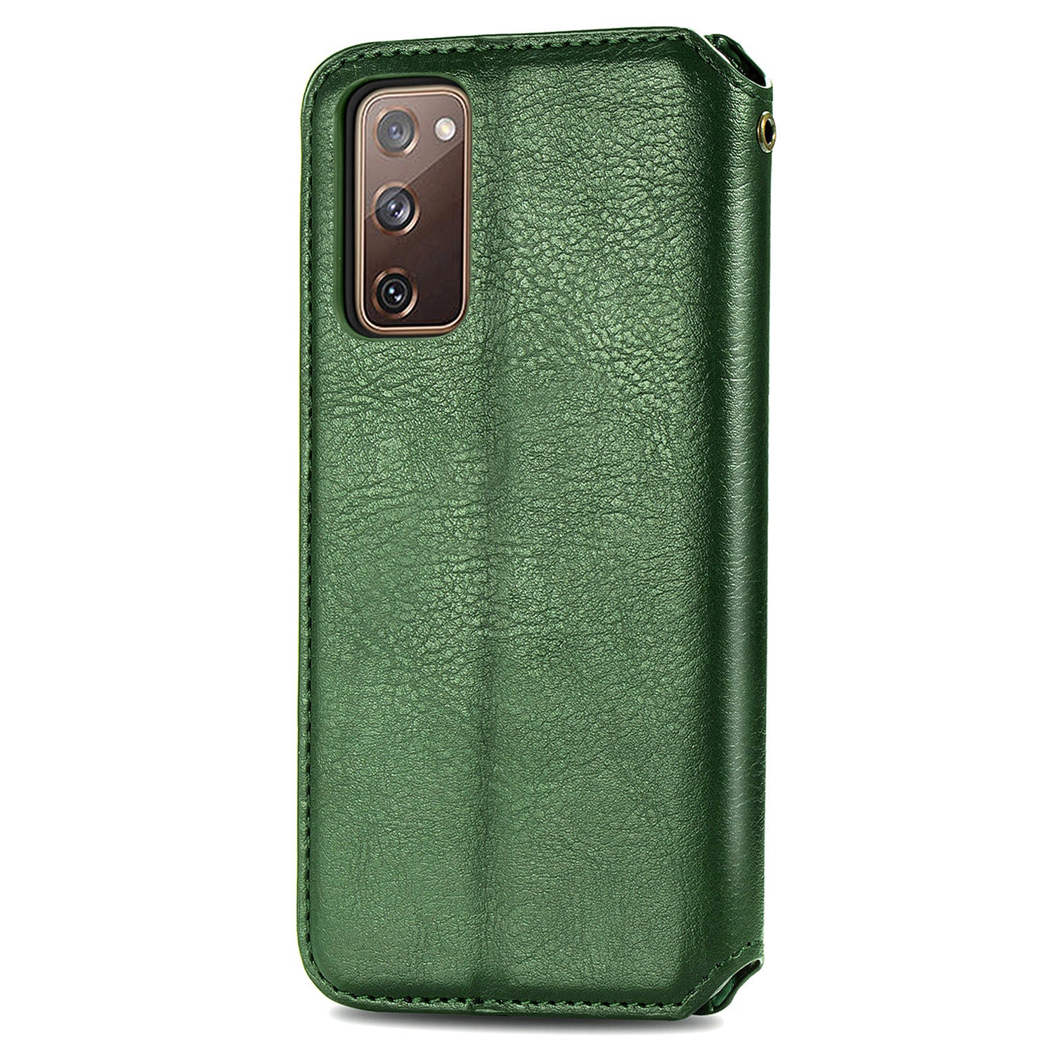 Auto-absorbed Diamond Texture PU Leather Cover for Samsung Galaxy S20 FE/S20 Fan Edition/S20 FE 5G/S20 Fan Edition 5G/S20 Lite/S20 FE 2022 - Green