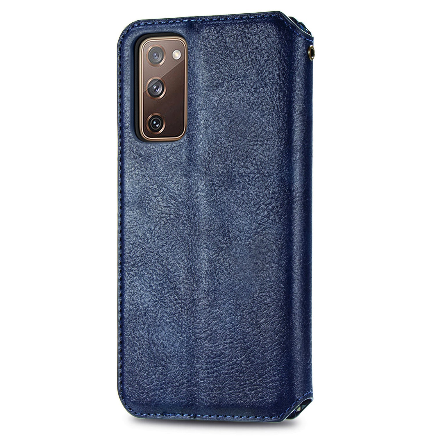 Auto-absorbed Diamond Texture PU Leather Cover for Samsung Galaxy S20 FE/S20 Fan Edition/S20 FE 5G/S20 Fan Edition 5G/S20 Lite/S20 FE 2022 - Blue