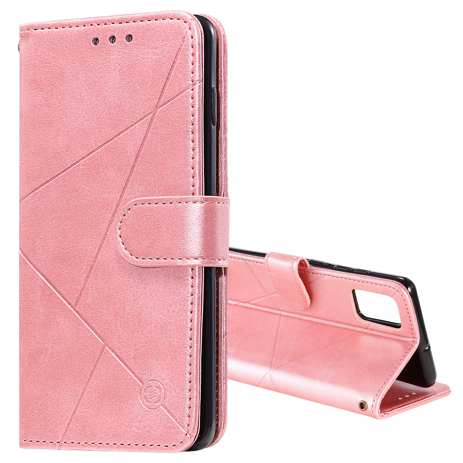 Diamond Splicing Leather Wallet Phone Protective Shell for Samsung Galaxy S20 FE/S20 Fan Edition/S20 FE 5G/S20 Fan Edition 5G/S20 Lite/S20 FE 2022 - Pink