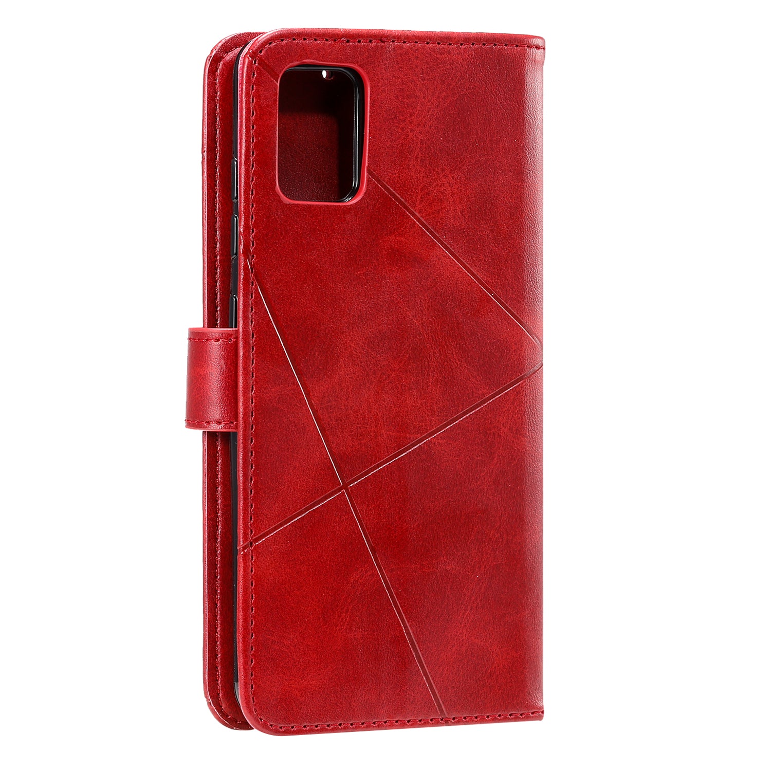 Diamond Splicing Leather Wallet Phone Protective Shell for Samsung Galaxy S20 FE/S20 Fan Edition/S20 FE 5G/S20 Fan Edition 5G/S20 Lite/S20 FE 2022 - Red