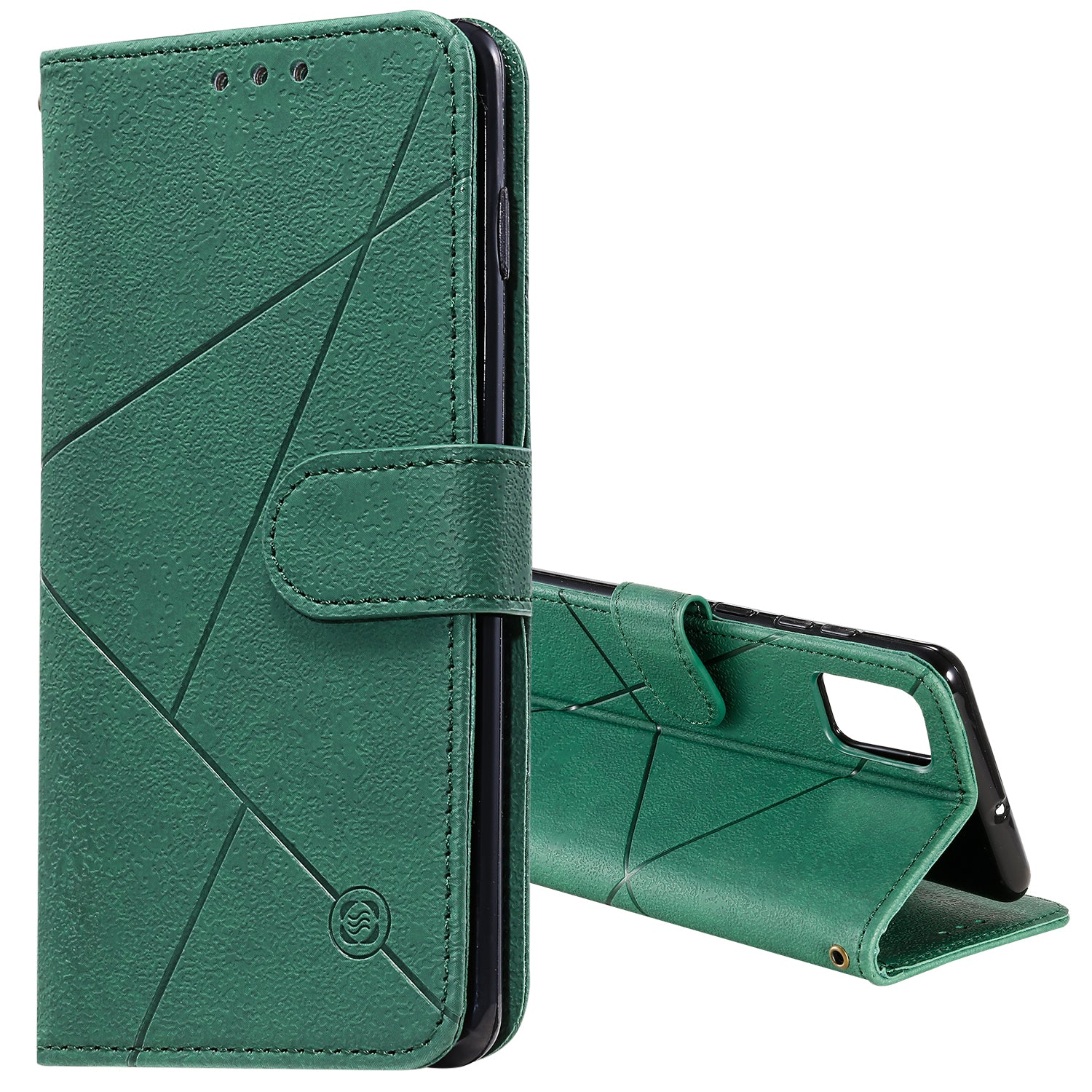 Diamond Splicing Leather Wallet Phone Protective Shell for Samsung Galaxy S20 FE/S20 Fan Edition/S20 FE 5G/S20 Fan Edition 5G/S20 Lite/S20 FE 2022 - Green