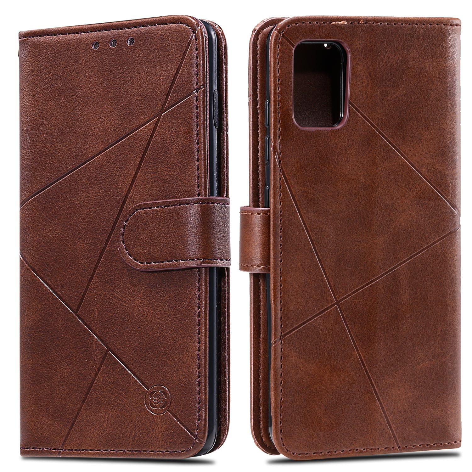 Diamond Splicing Leather Wallet Phone Protective Shell for Samsung Galaxy S20 FE/S20 Fan Edition/S20 FE 5G/S20 Fan Edition 5G/S20 Lite/S20 FE 2022 - Brown