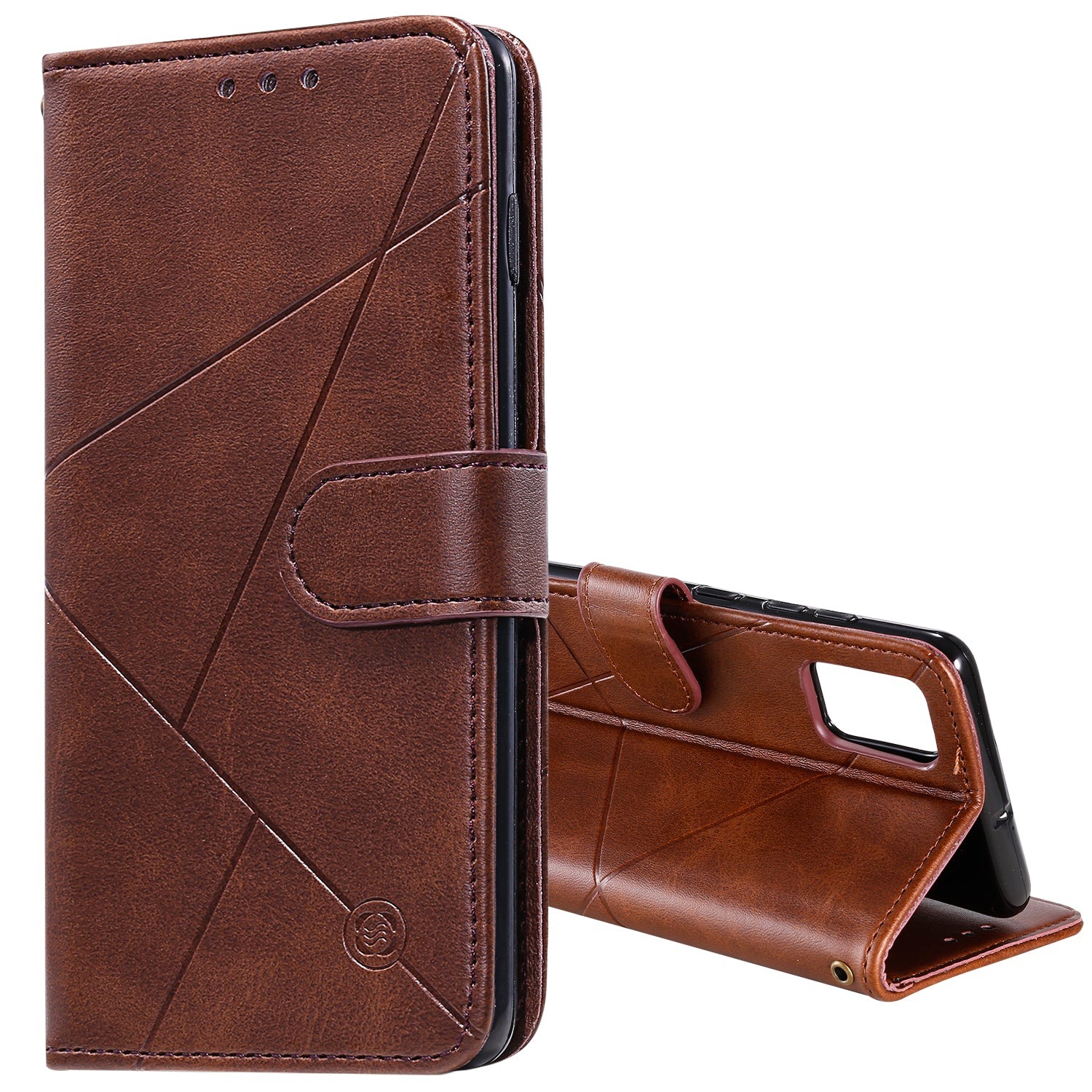 Diamond Splicing Leather Wallet Phone Protective Shell for Samsung Galaxy S20 FE/S20 Fan Edition/S20 FE 5G/S20 Fan Edition 5G/S20 Lite/S20 FE 2022 - Brown