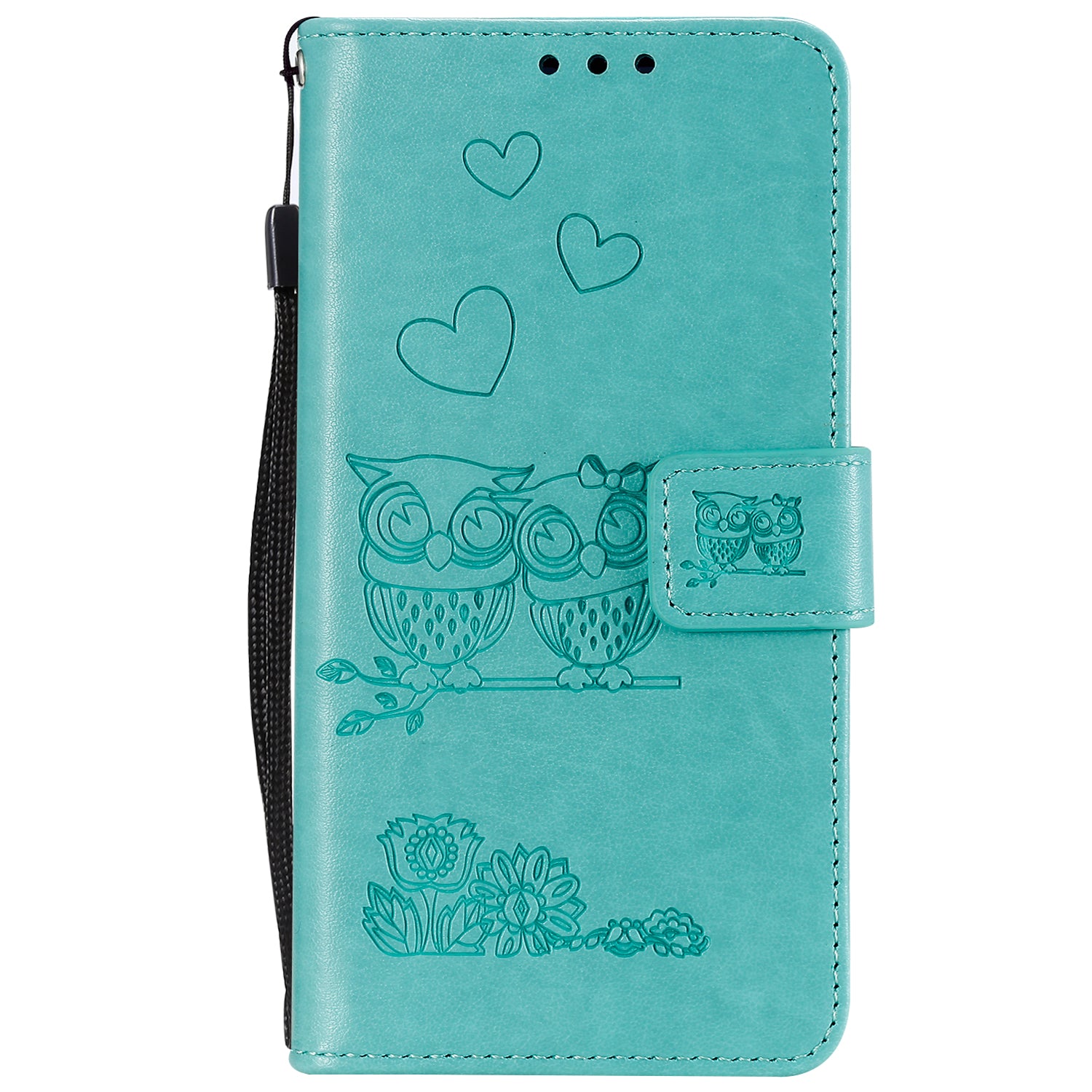 Imprint Owl Pattern Leather Phone Cover Case for Samsung Galaxy S20 FE/S20 Fan Edition/S20 FE 5G/S20 Fan Edition 5G/S20 Lite/S20 FE 2022 - Green